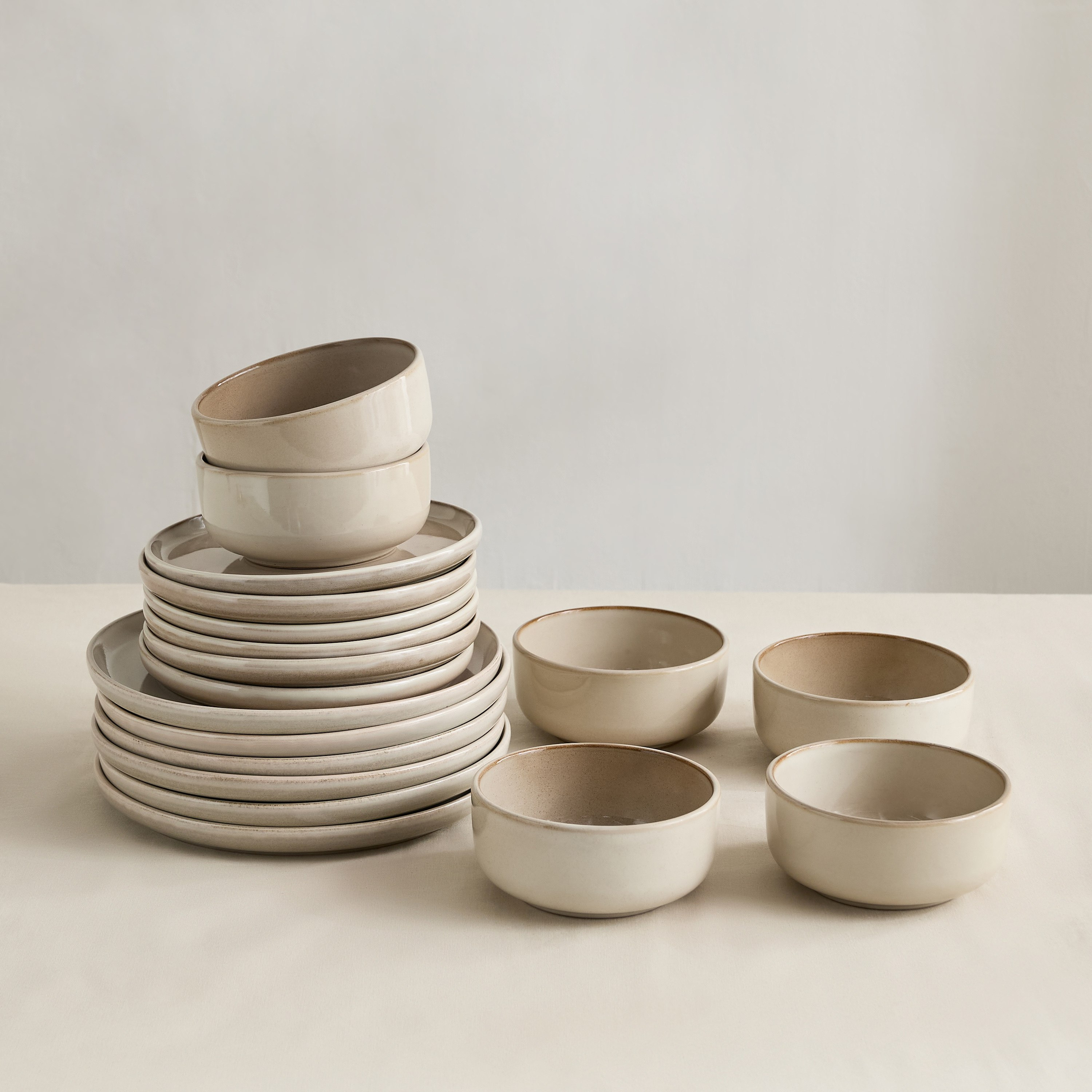طقم عشاء من الخزف الحجري 18 قطعة من إليجانزا - لـ 6 أفراد-hbxdiningroom-tabletop-dinnersets-image-4