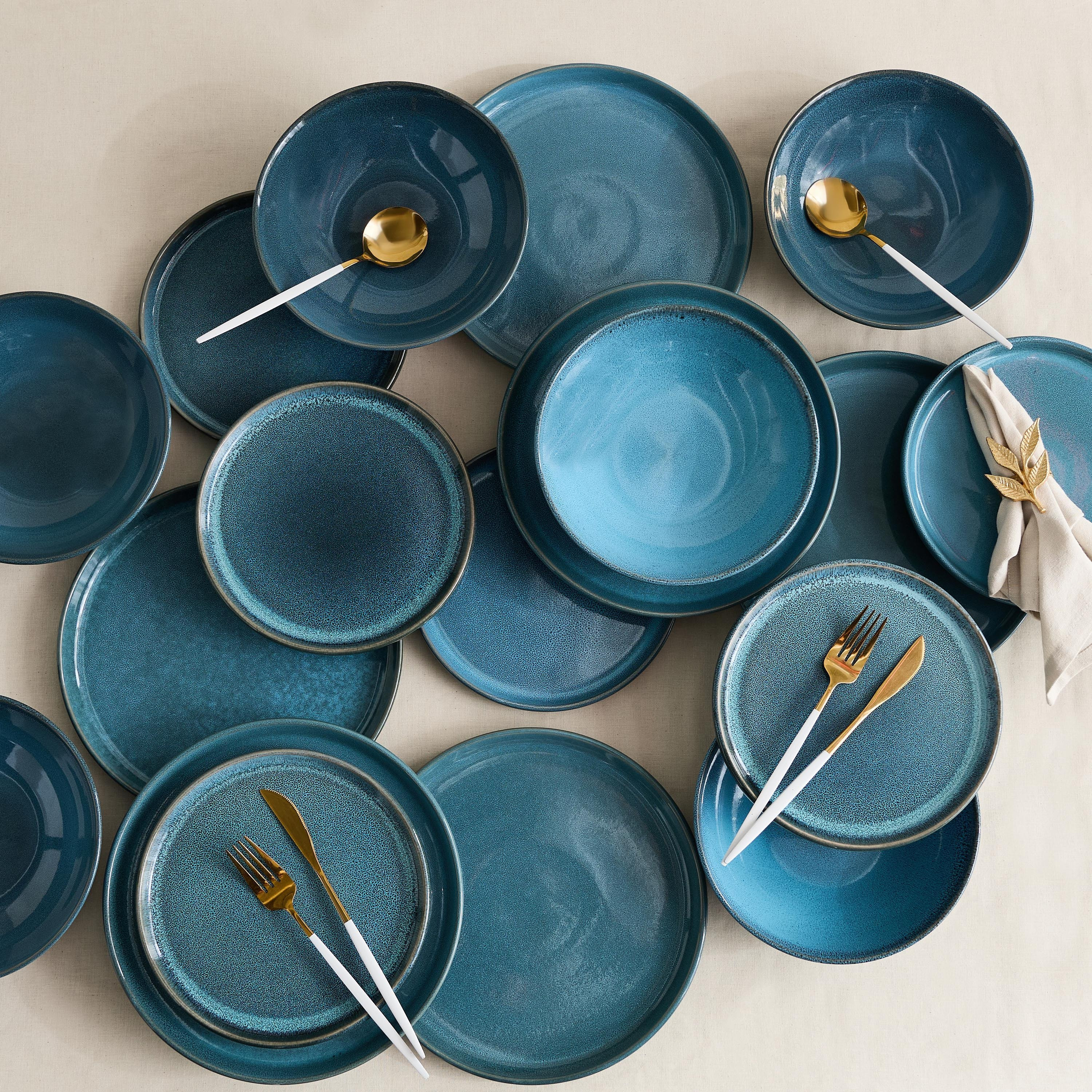طقم عشاء خزف حجري سما رياكتيف 18 قطعة من إليجانزا - لـ6 أفراد-hbxdiningroom-tabletop-dinnersets-image-1
