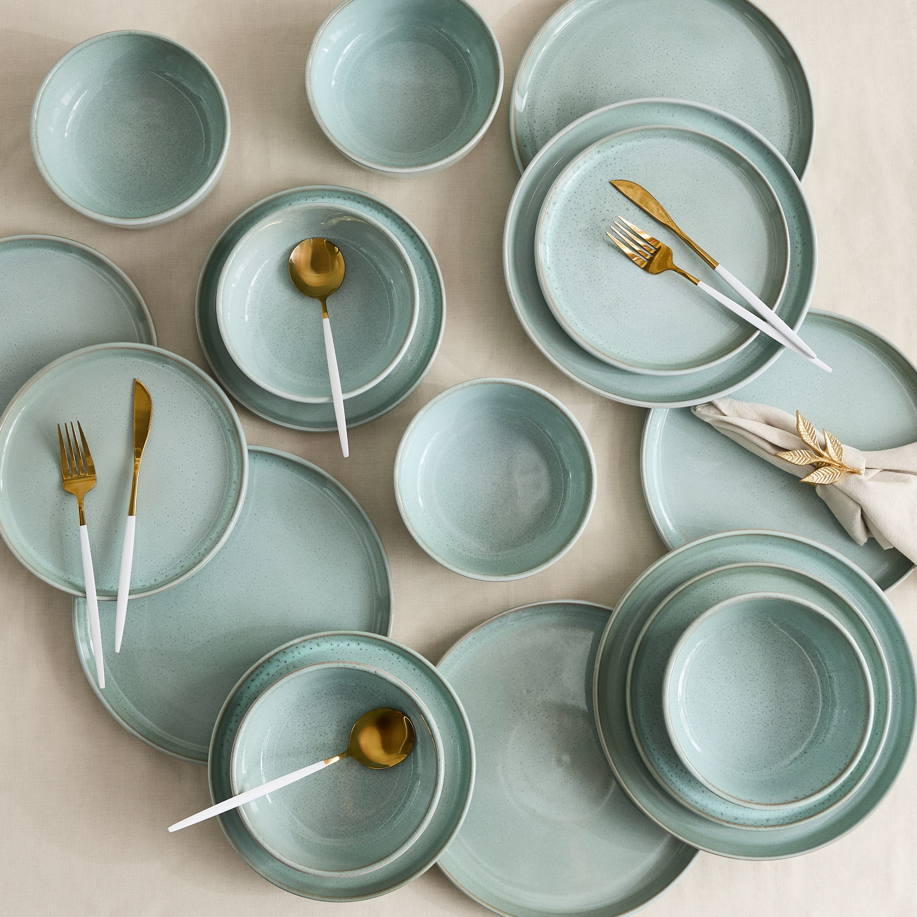 طقم عشاء خزف حجري رياكتيف 18 قطعة من إليجانزا - لـ6 أفراد-hbxdiningroom-tabletop-dinnersets-image-1