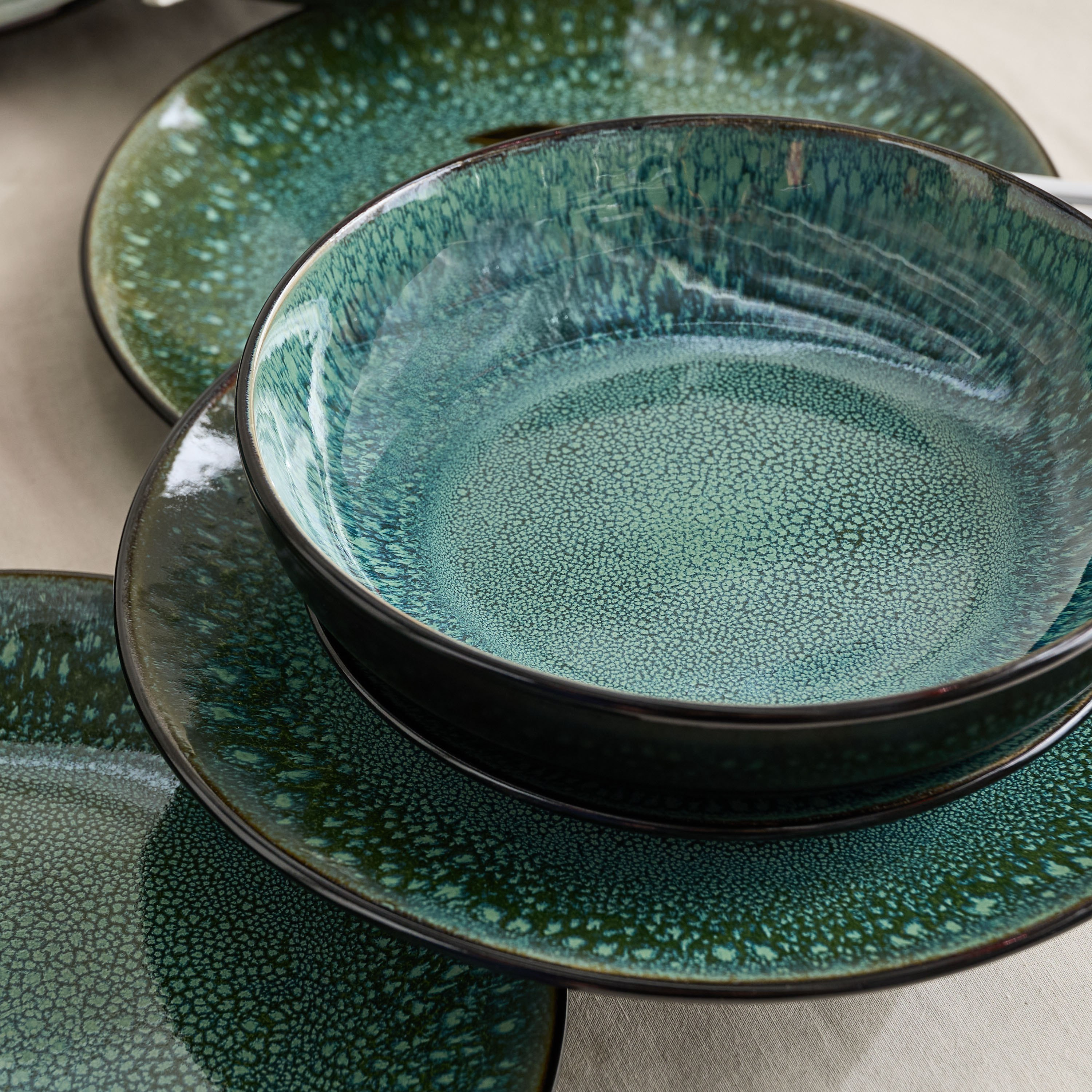 طقم عشاء خزف حجري 18 قطعة رياكتيف من إليجانزا - لـ6 أفراد-hbxdiningroom-tabletop-dinnersets-image-3