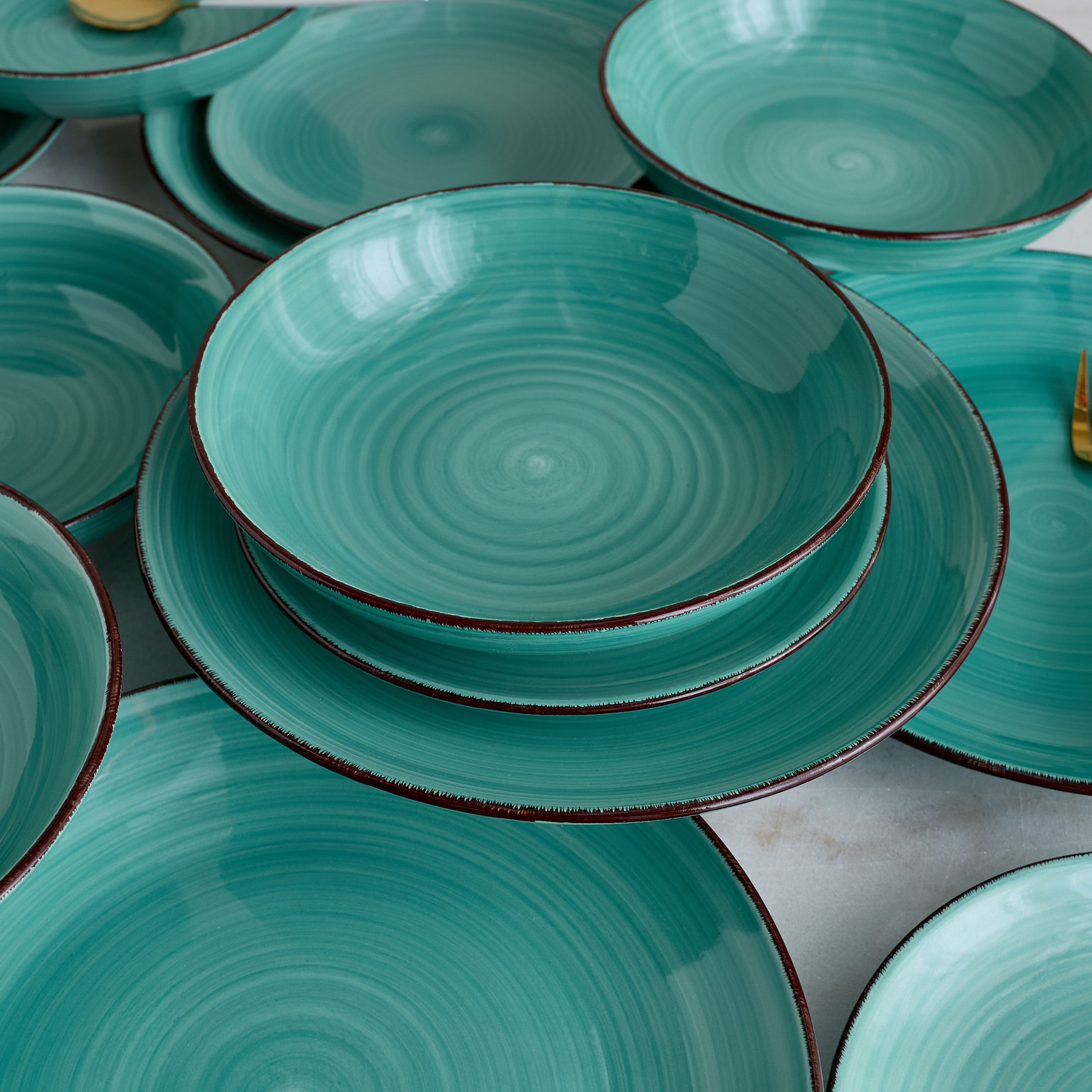 طقم عشاء من الخزف الحجري 18 قطعة لـ6 أفراد من إليجانزا-hbxdiningroom-tabletop-dinnersets-image-2