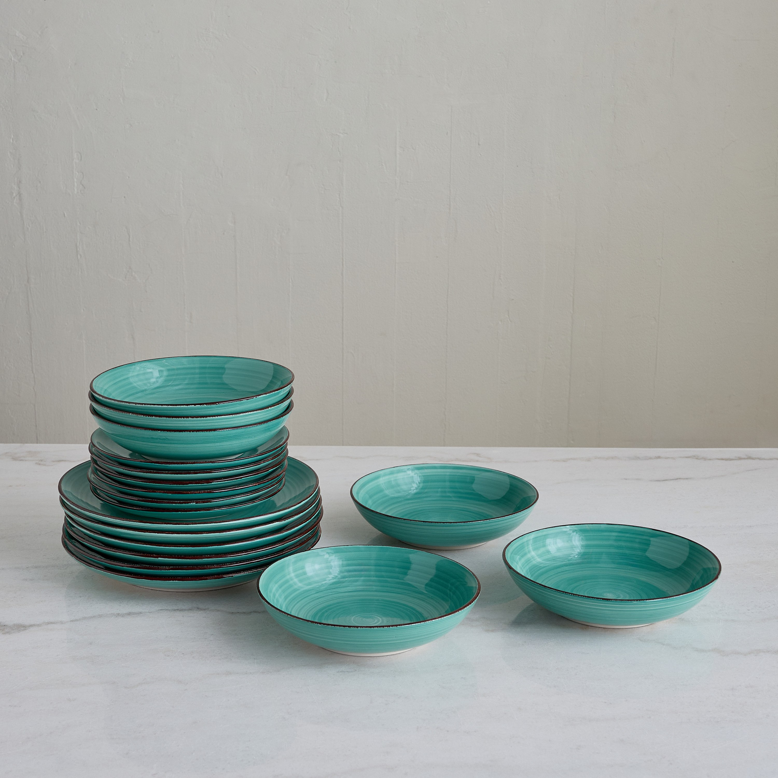 طقم عشاء من الخزف الحجري 18 قطعة لـ6 أفراد من إليجانزا-hbxdiningroom-tabletop-dinnersets-image-4