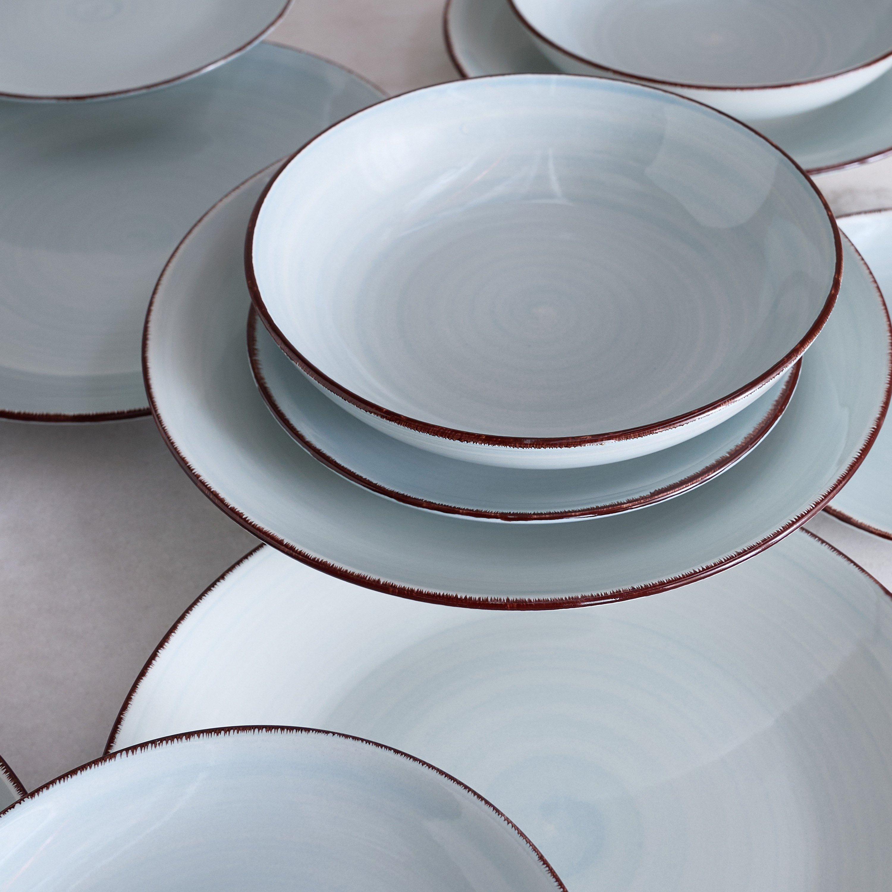 طقم عشاء من الخزف 18 قطع من إليجانزا - لـ 6 أفراد-hbxdiningroom-tabletop-dinnersets-image-2