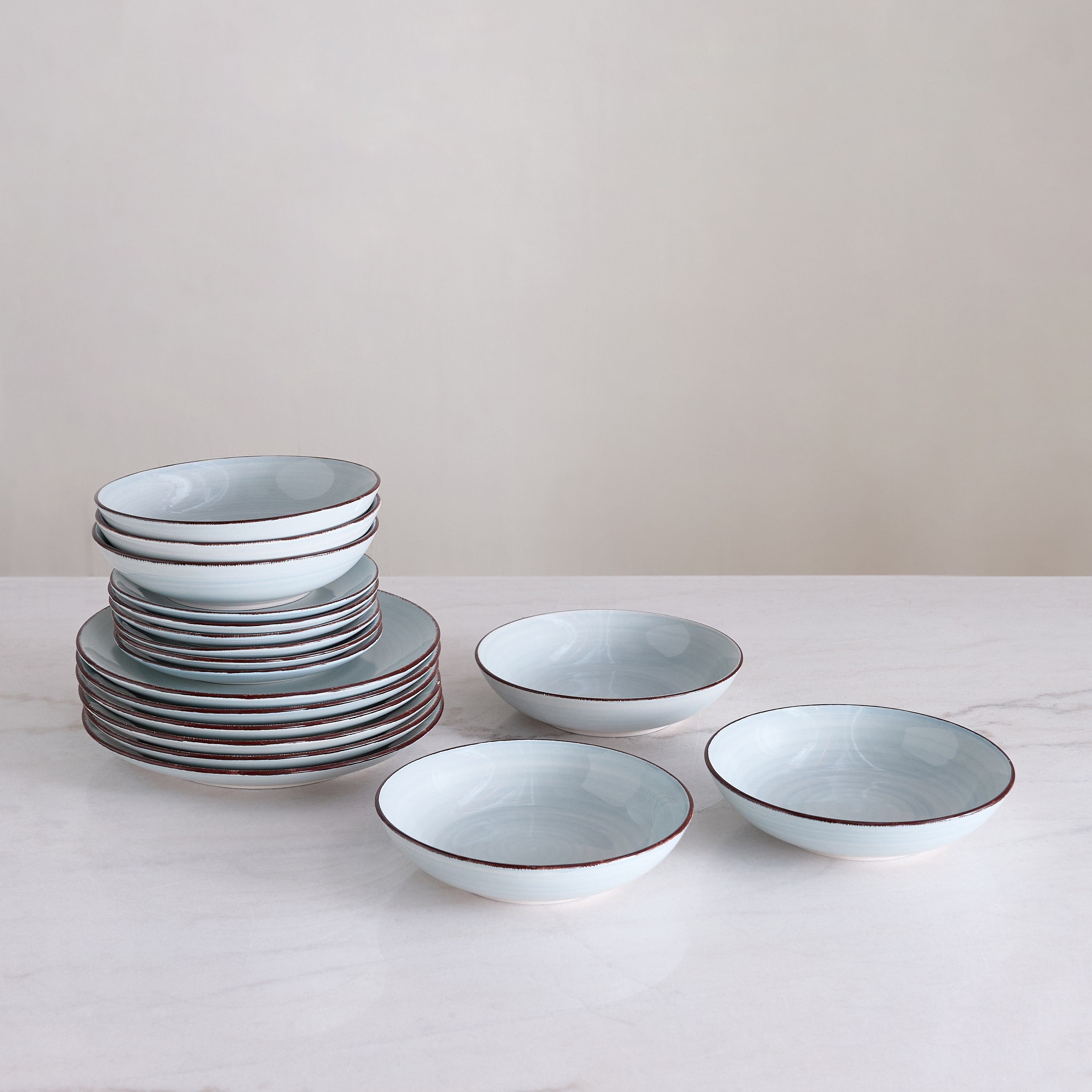 طقم عشاء من الخزف 18 قطع من إليجانزا - لـ 6 أفراد-hbxdiningroom-tabletop-dinnersets-image-4