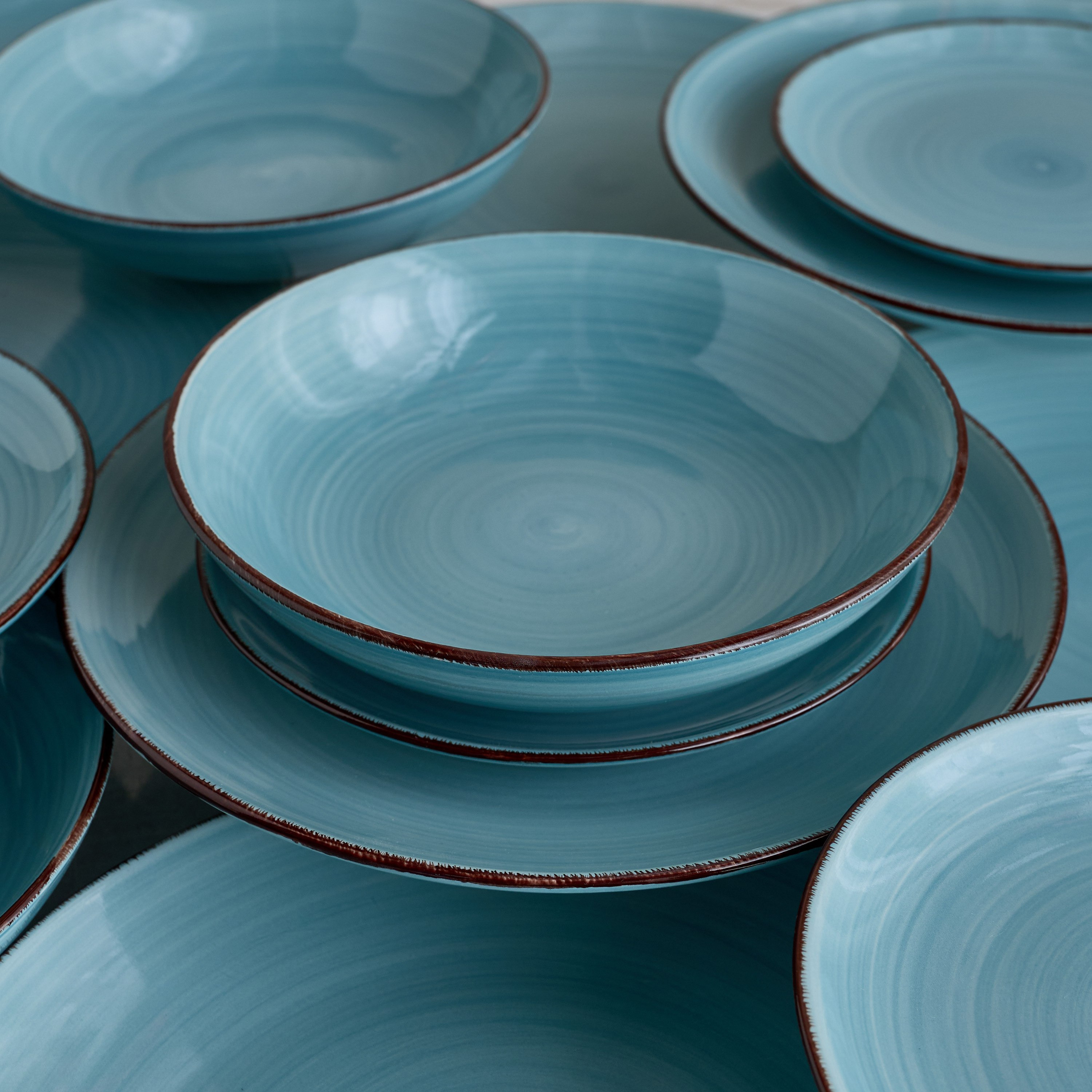 طقم عشاء من الخزف الحجري 18 قطعة لـ6 أفراد من إليجانزا-hbxdiningroom-tabletop-dinnersets-image-2