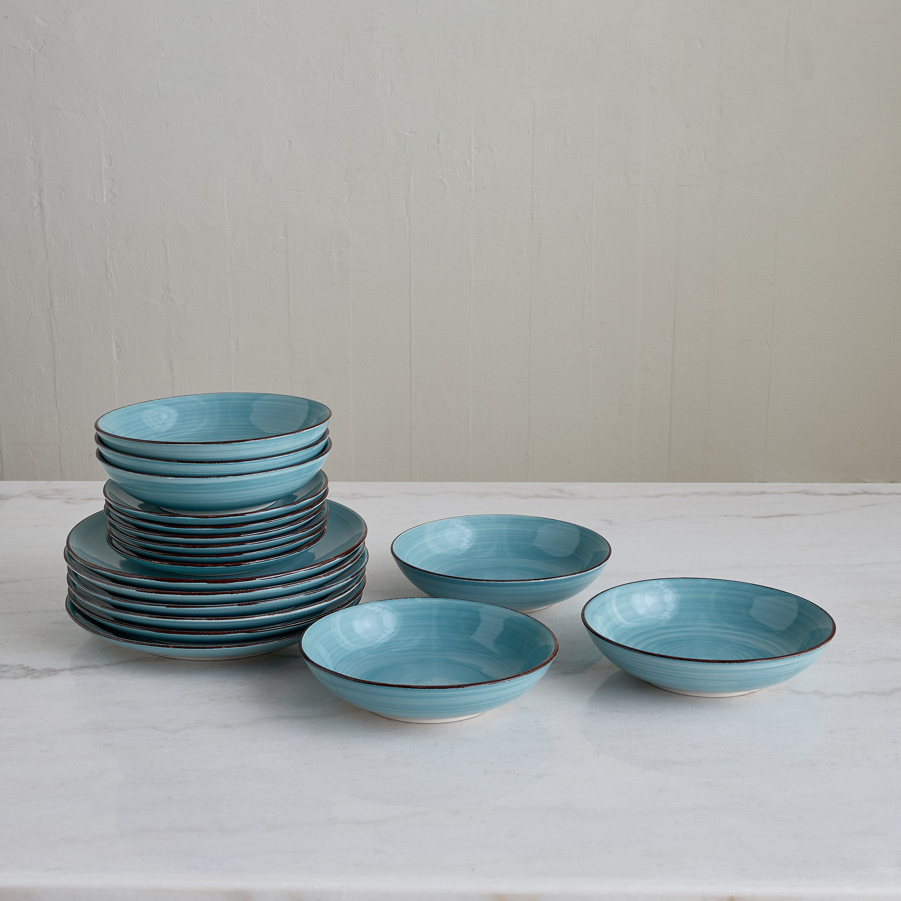 طقم عشاء من الخزف الحجري 18 قطعة لـ6 أفراد من إليجانزا-hbxdiningroom-tabletop-dinnersets-image-4