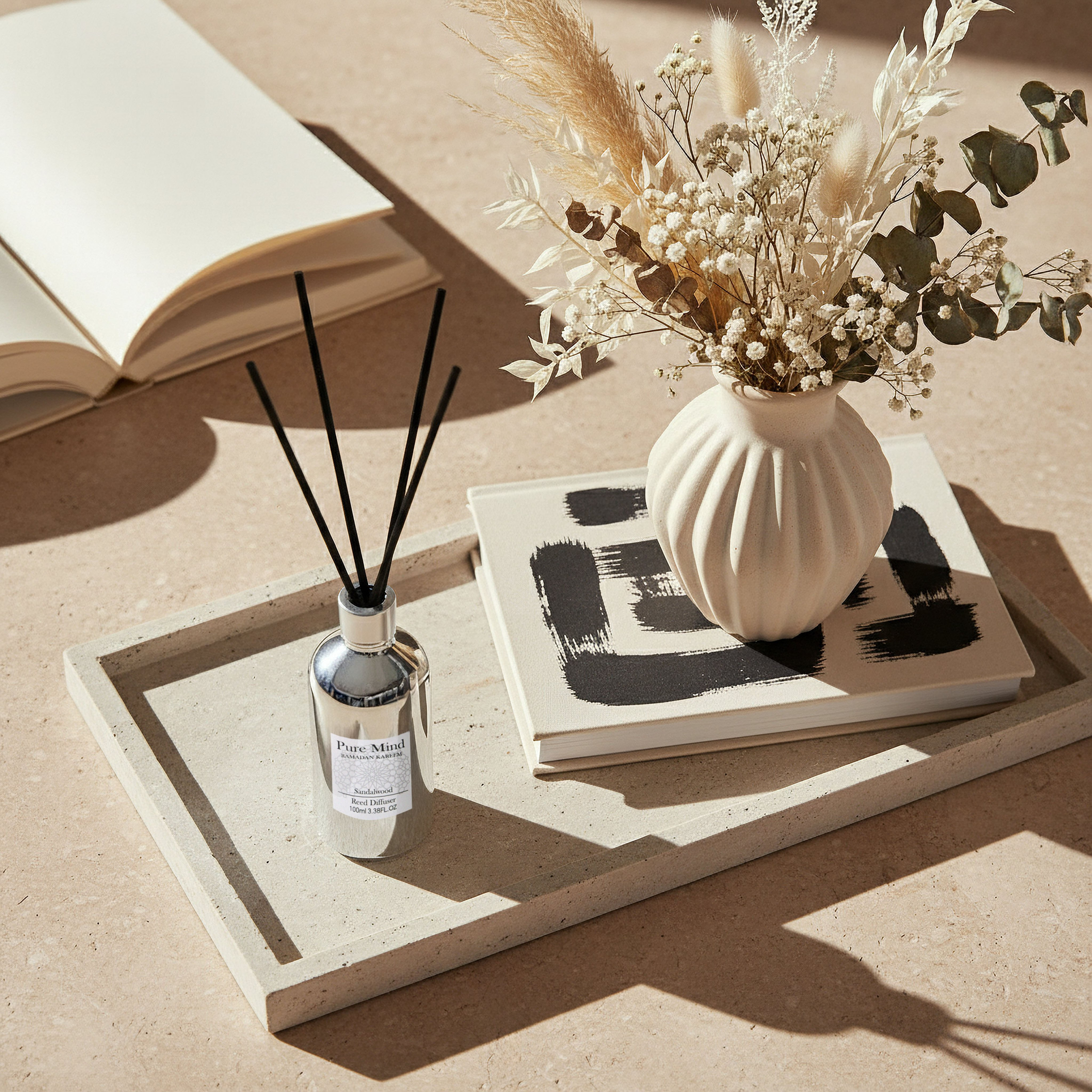 معطر بأعواد خشبية ورائحة خشب الصندل من رمال - 100 مل-hbxbedroom-homefragrance-diffusers-image-3