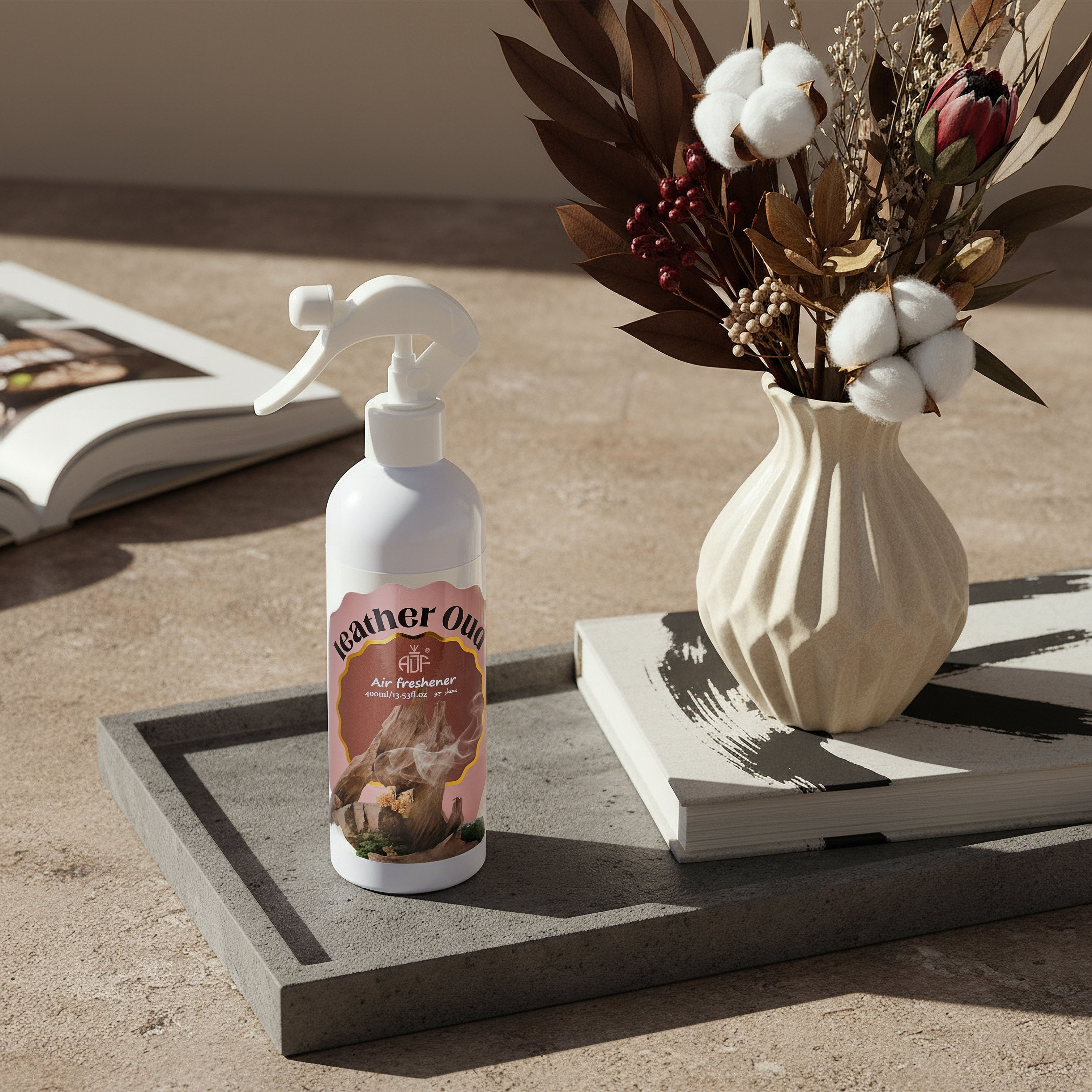 Rimal Leather Oud Air Freshener - 400 ml-hbxhomeware-hbxdecorandfurnishings-image-1