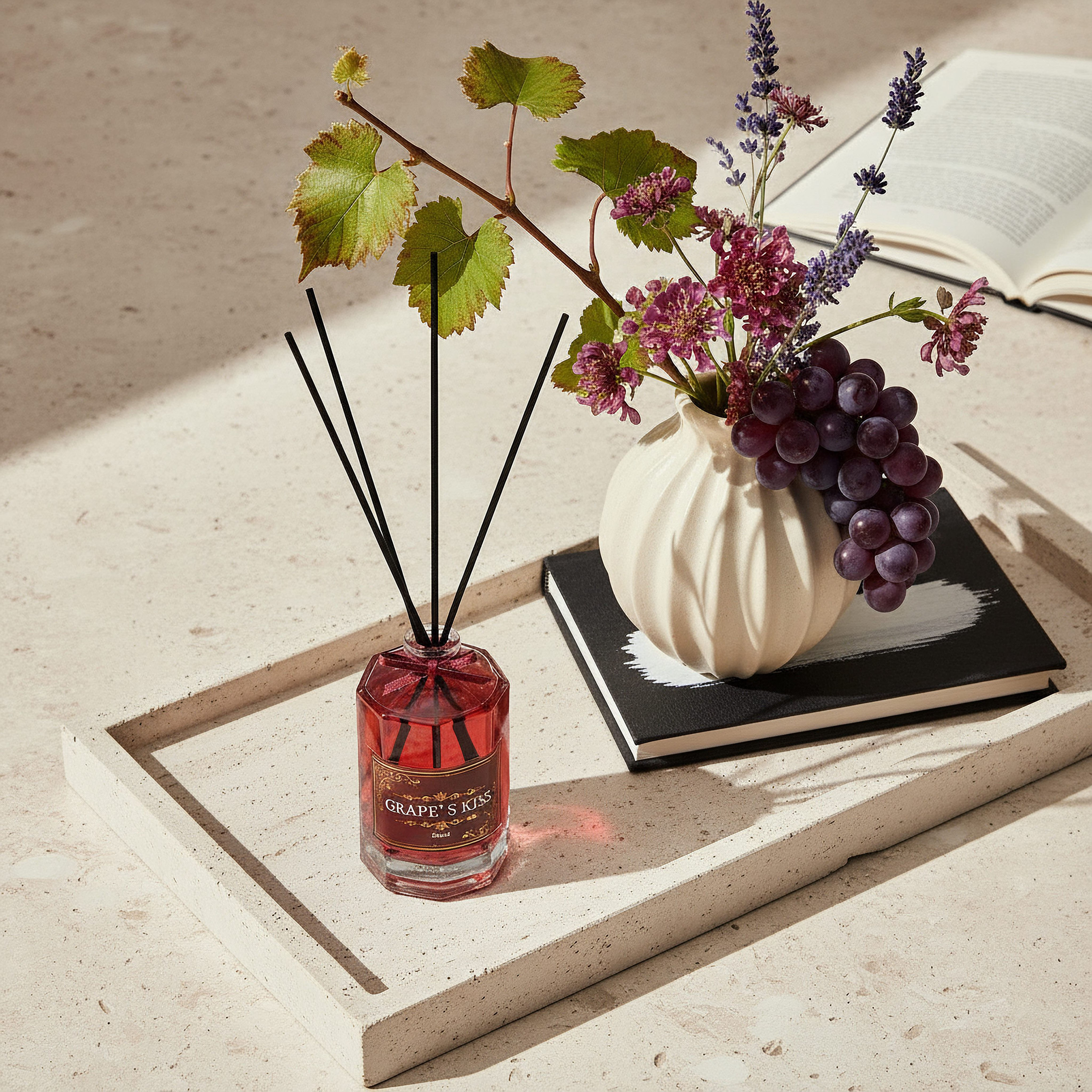 موزع عطور بالأعواد جريبس كيس من رمال - 500 مل-hbxbedroom-homefragrance-diffusers-image-3