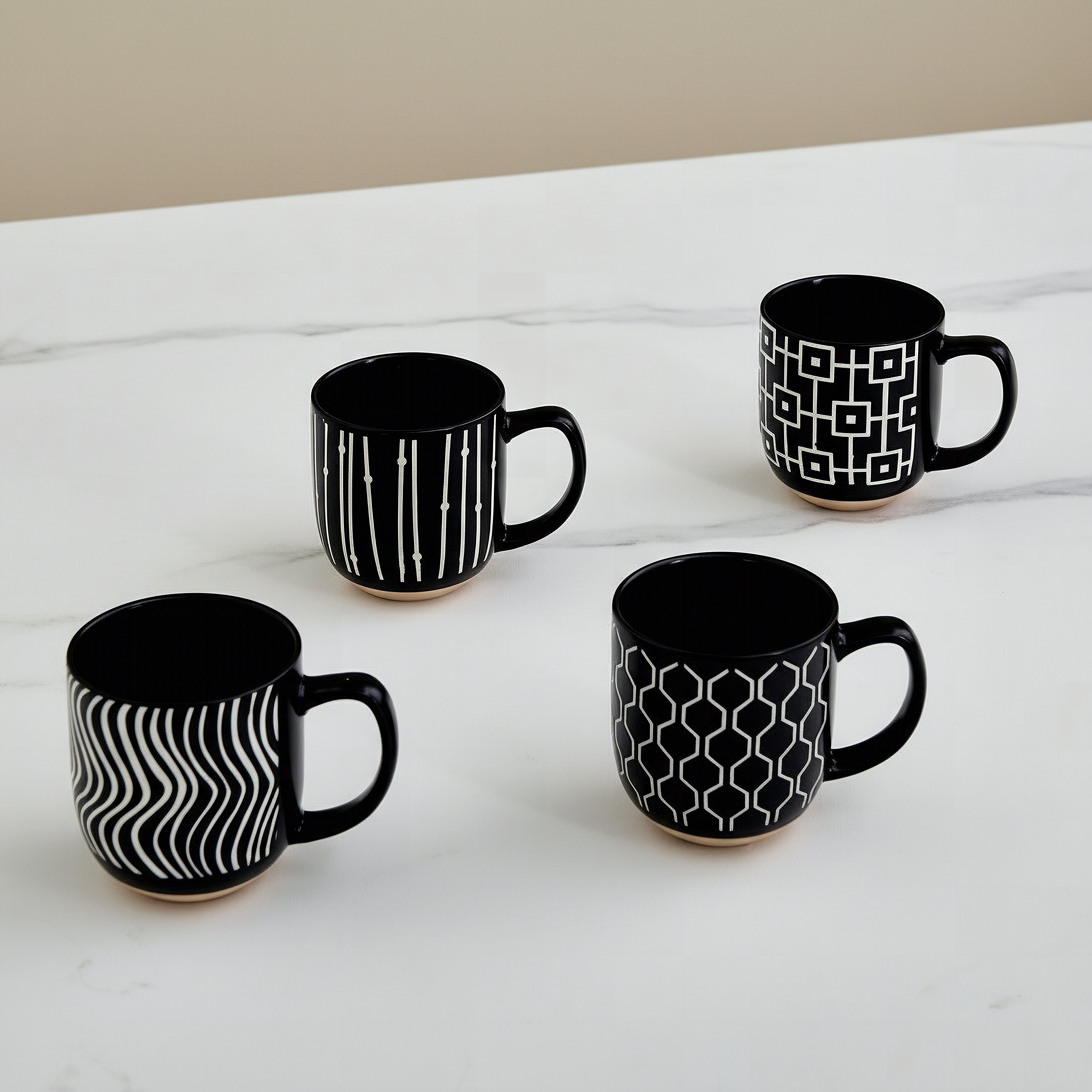Hannah 4-Piece Mug Set - 400 ml-hbxhomeware-diningandtabletop-coffeeandteasets-image-1