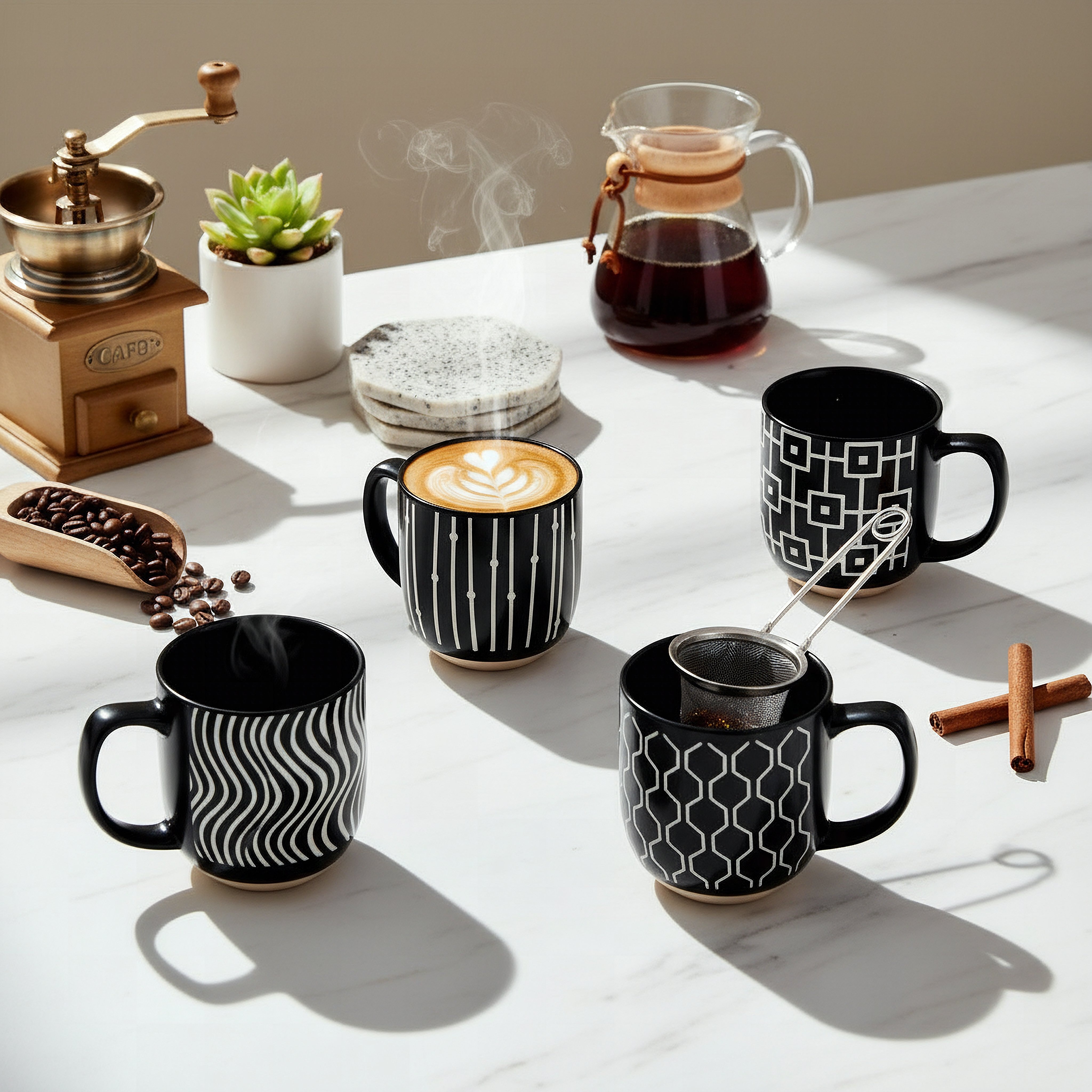 Hannah 4-Piece Mug Set - 400 ml-hbxhomeware-diningandtabletop-coffeeandteasets-image-3