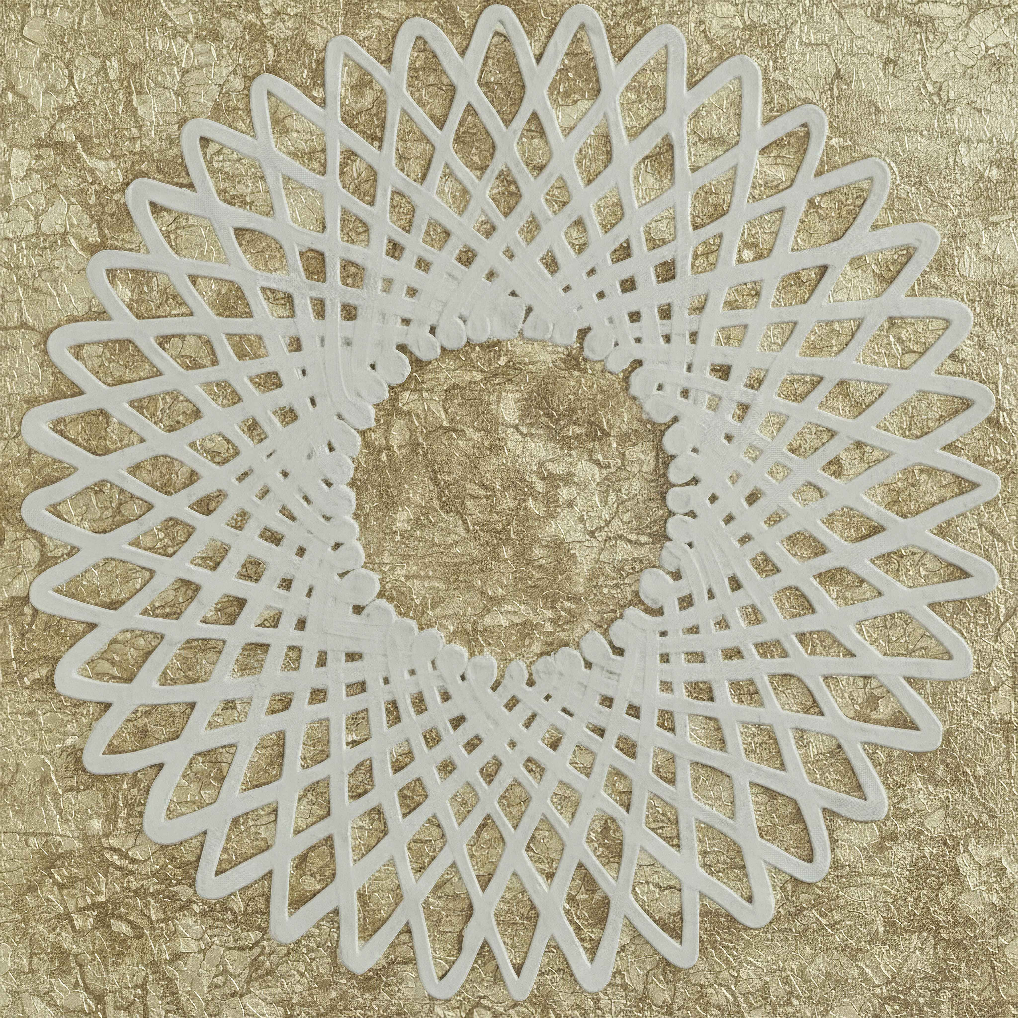 Aurum Olivia Luxe Paper Shadow Box with Frame - 60x60 cm-hbxdiningroom-walldecor-wallart-image-3