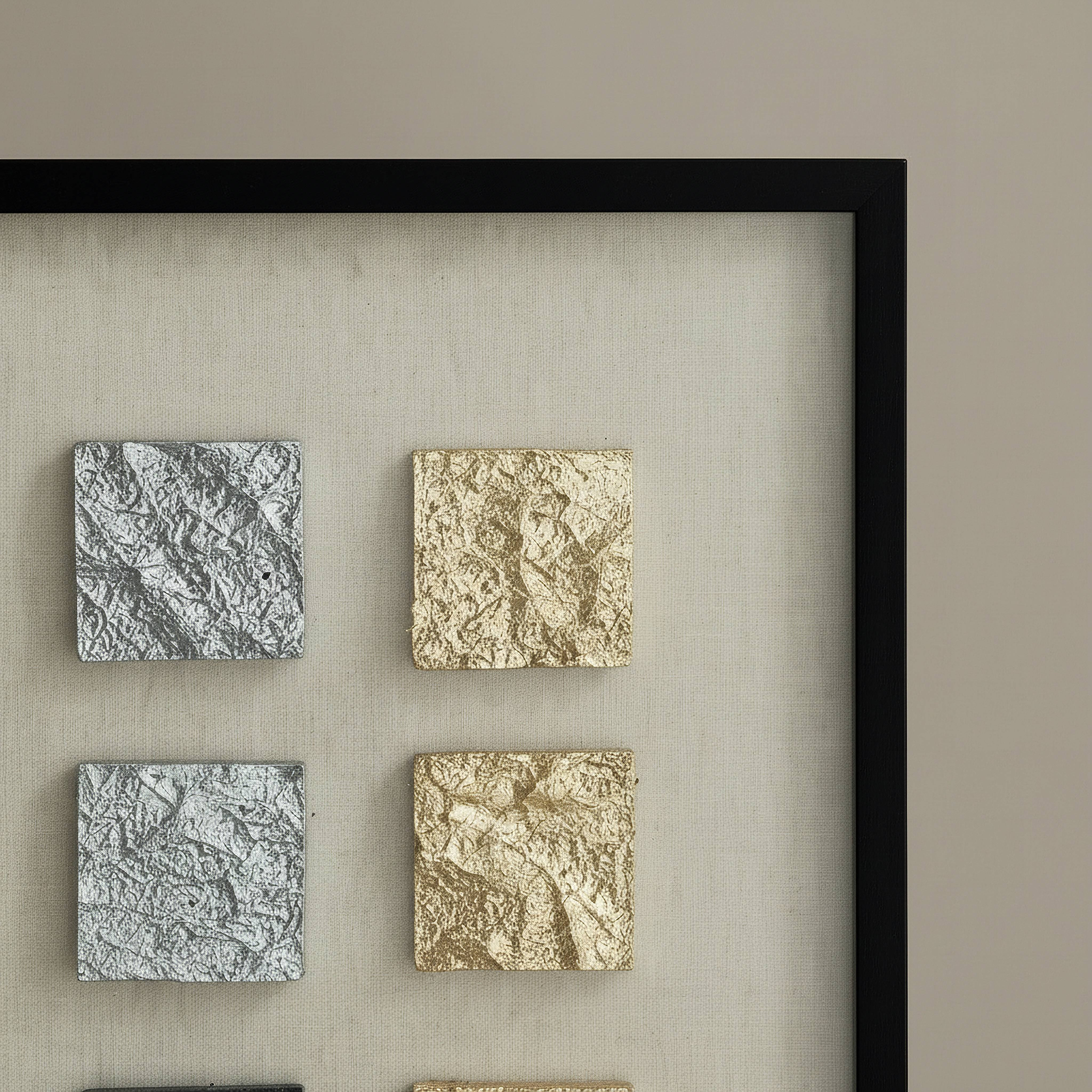 Aurum Olivia Luxe Square Shadow Box with PS Frame - 80x80 cm-hbxdiningroom-walldecor-wallart-image-2