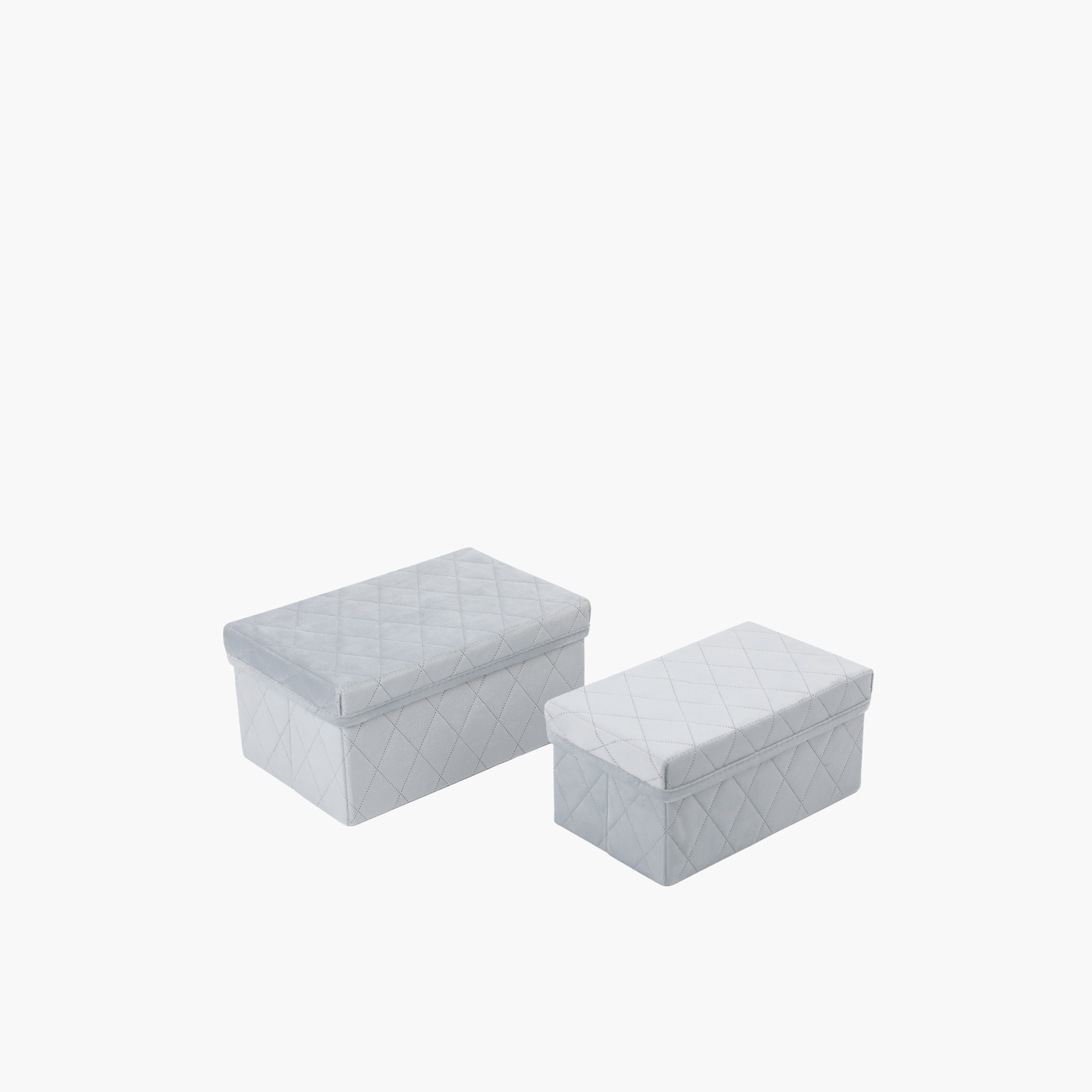 Caven Velvet Rectangular Storage Box - Set of 2-hbxkidsandyouth-storage-organisers-image-2