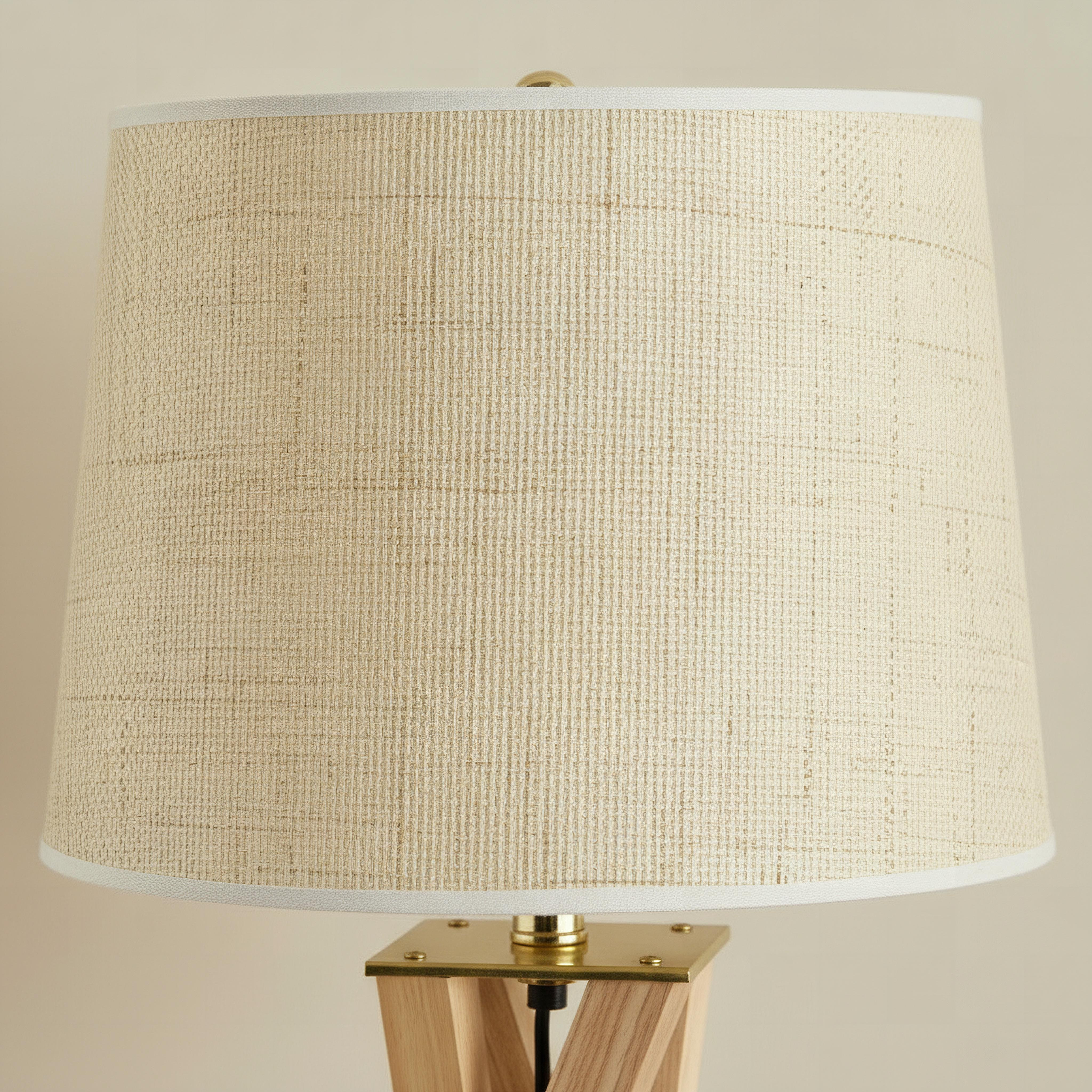 Pearson Solid Wood Tripod Lamp with Linen Shade - 30x68.5 cm-hbxbedroom-lighting-tablelamps-image-3