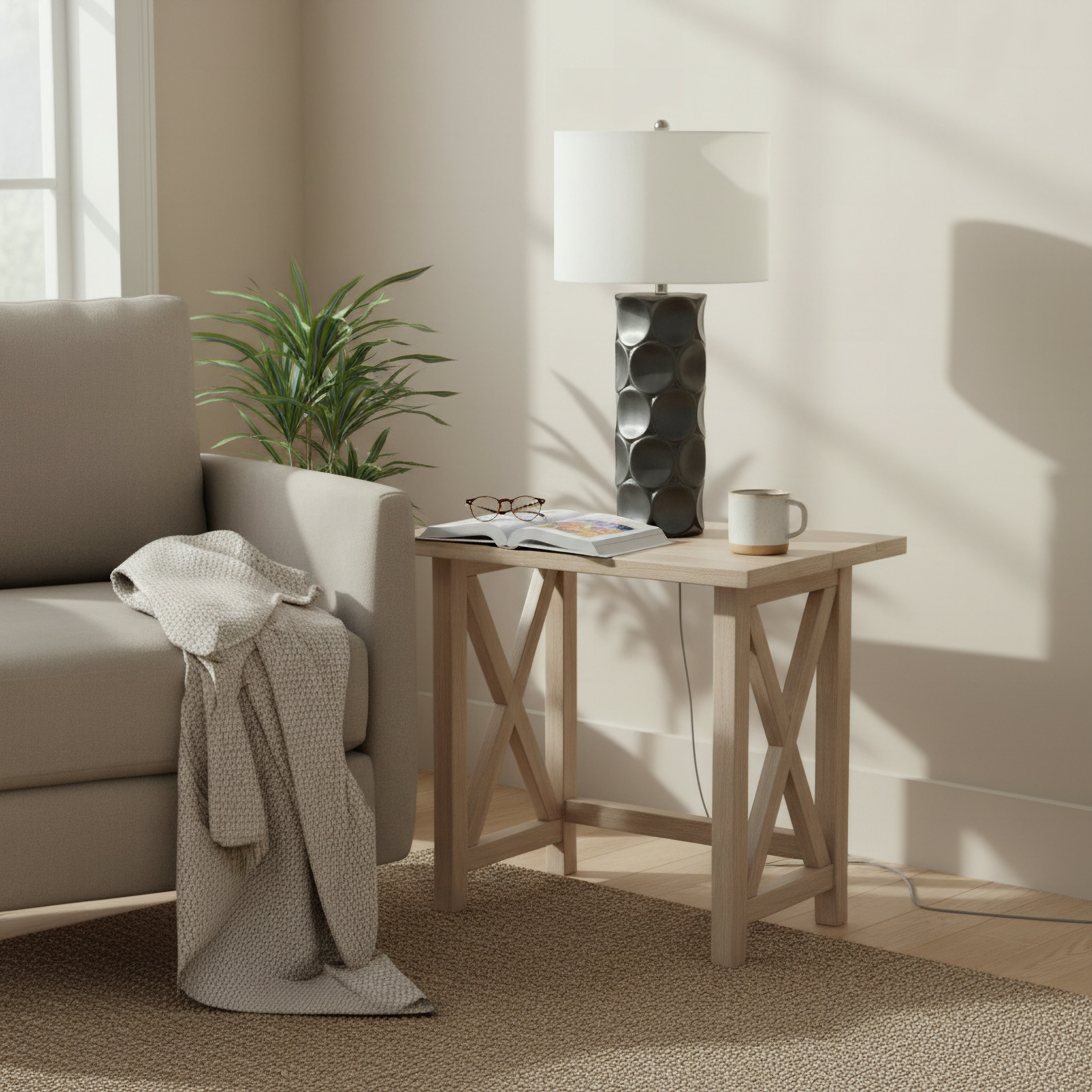 Pearson Ceramic Table Lamp with Linen Shade - 40x81.2 cm-hbxbedroom-lighting-tablelamps-image-5