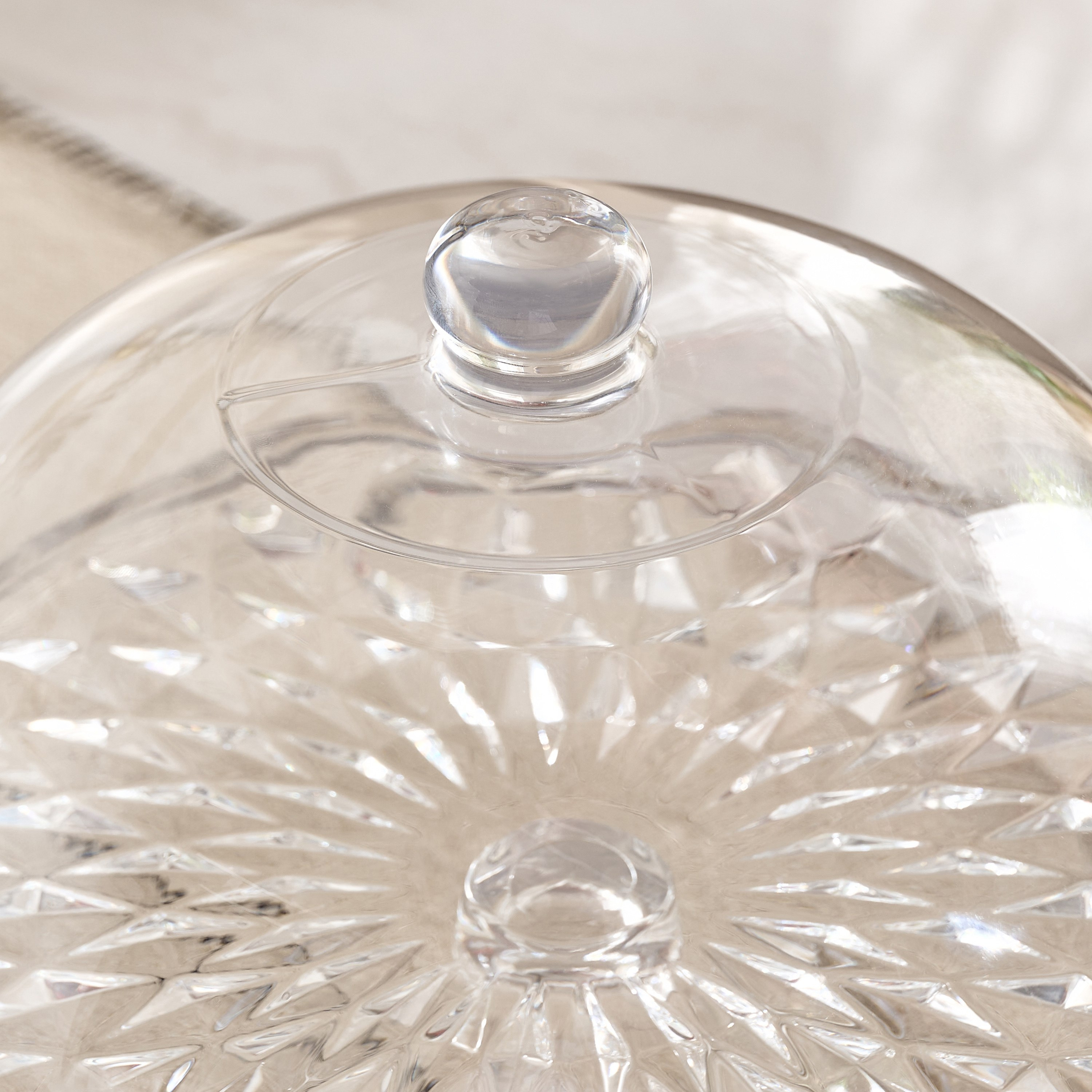 قبة كيك زجاج من جويل - 30x23.2  سم-hbxdecorandfurnishings-tabletop-serveware-image-4
