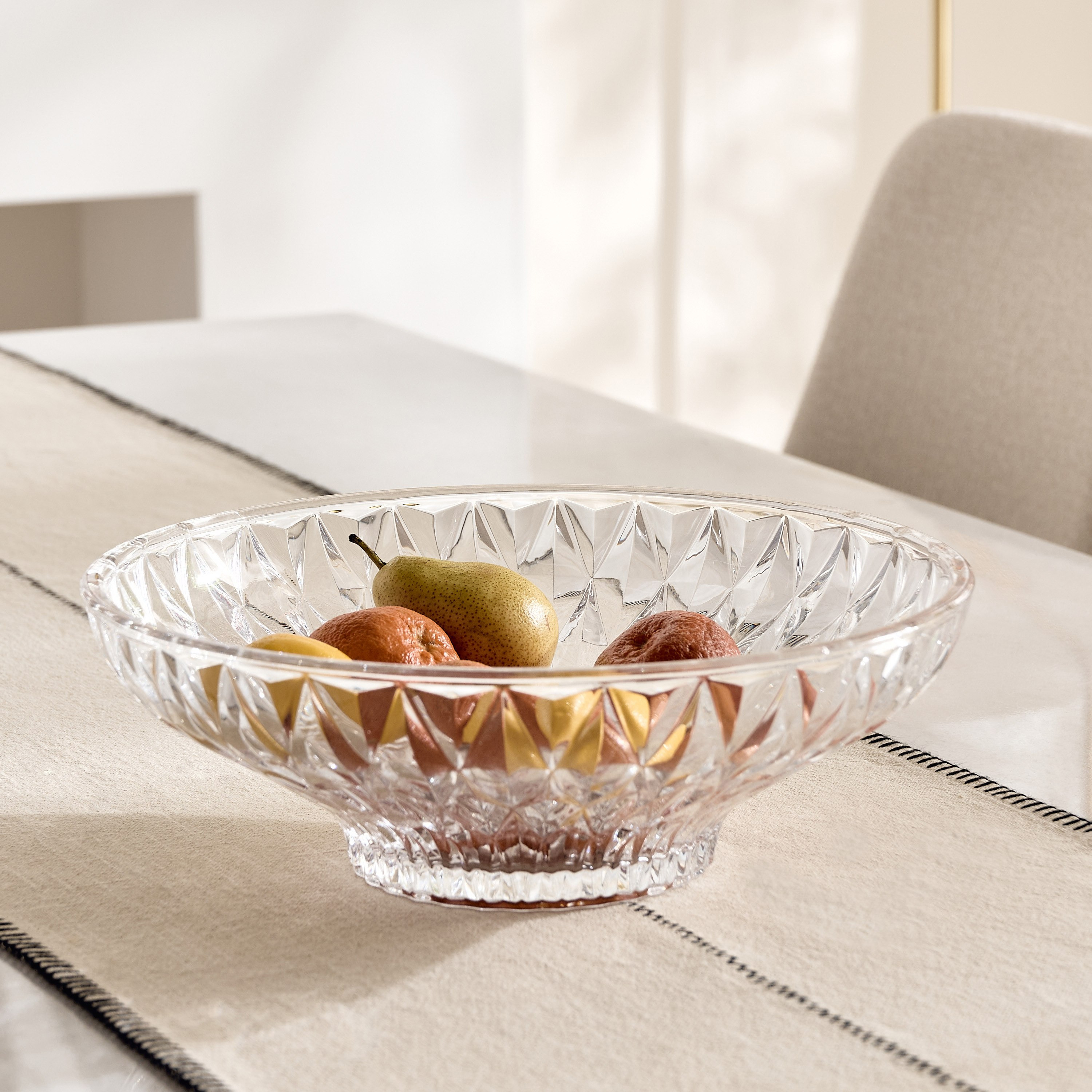 Jewel Glass Fruit Bowl - 31.5x11 cm-hbxdecorandfurnishings-tabletop-crockery-image-1