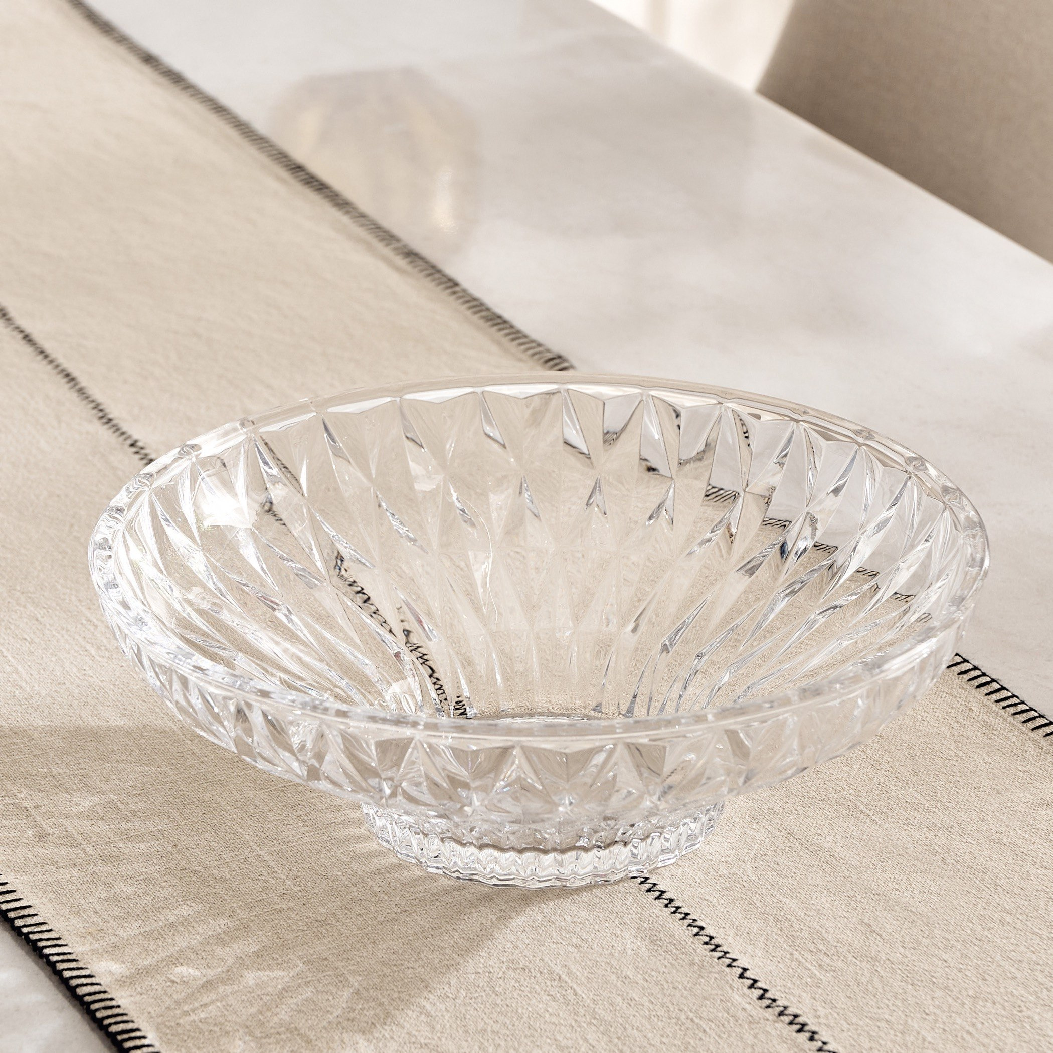 Jewel Glass Fruit Bowl - 31.5x11 cm-hbxdecorandfurnishings-tabletop-crockery-image-2