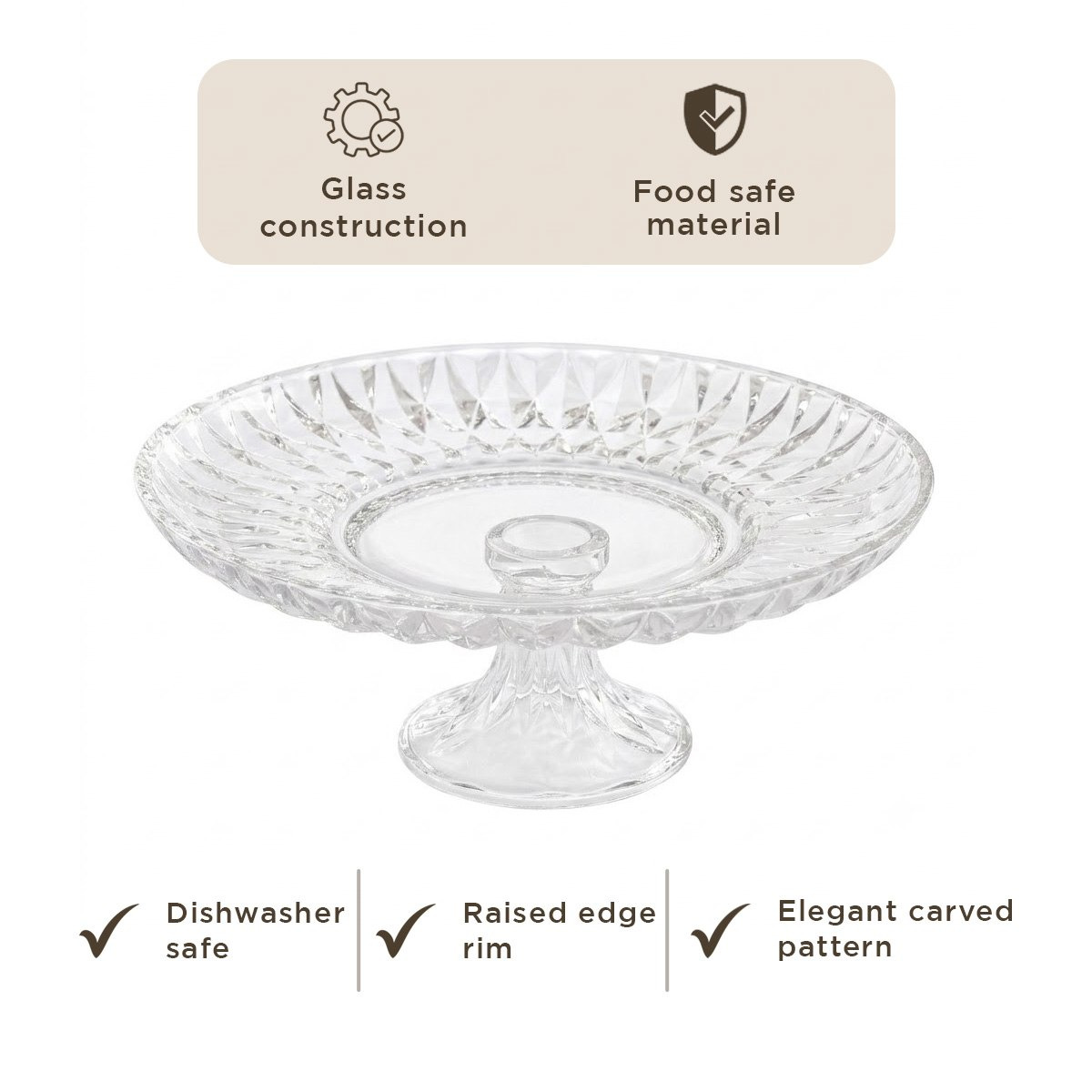 حامل كيك زجاجي من جيويل - 32.7x13.7 سم-hbxdecorandfurnishings-tabletop-serveware-image-6