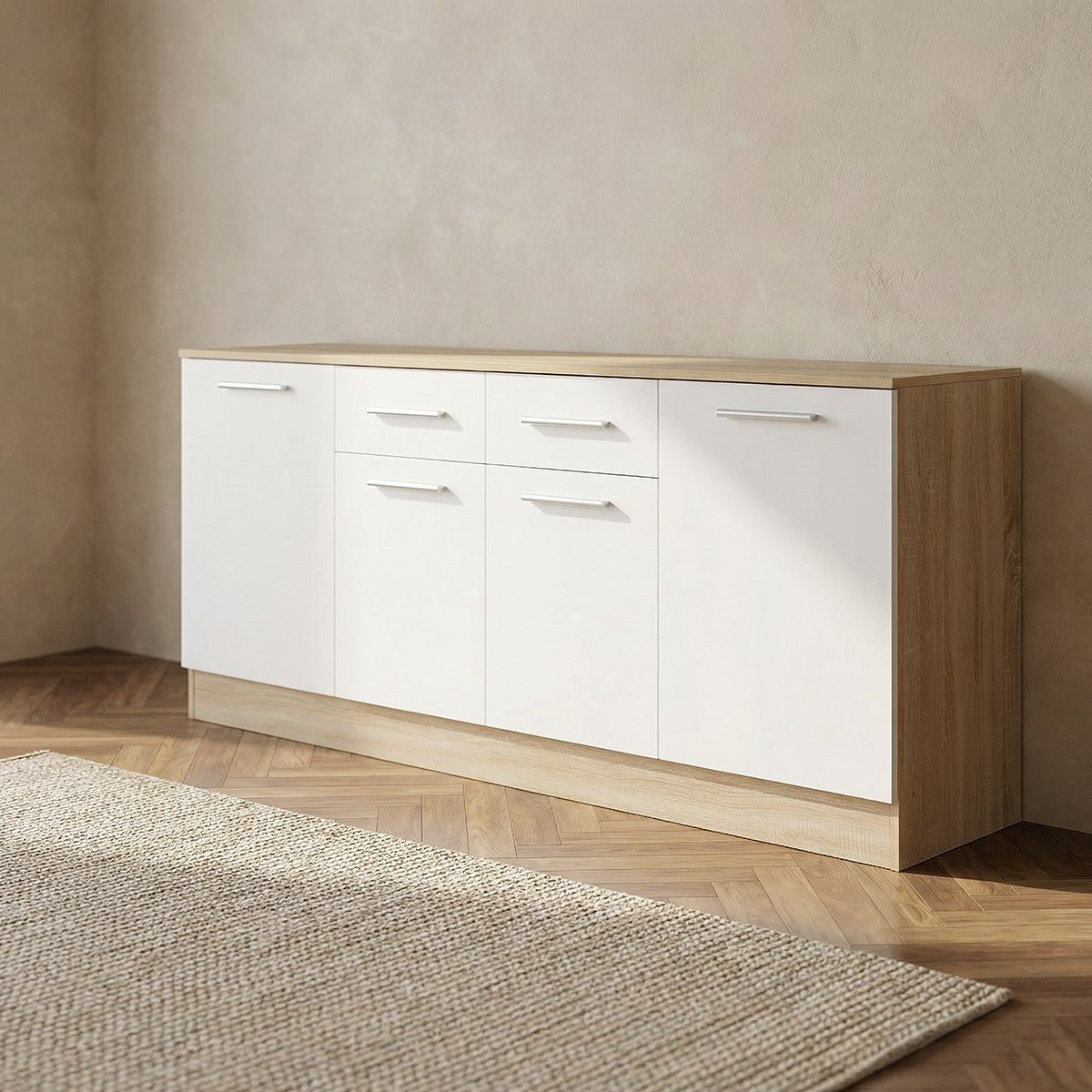 Movo Coda NXT 4-Door Side Board with 2 Drawers-hbxfurniture-diningroom-buffetsandsideboards-image-1