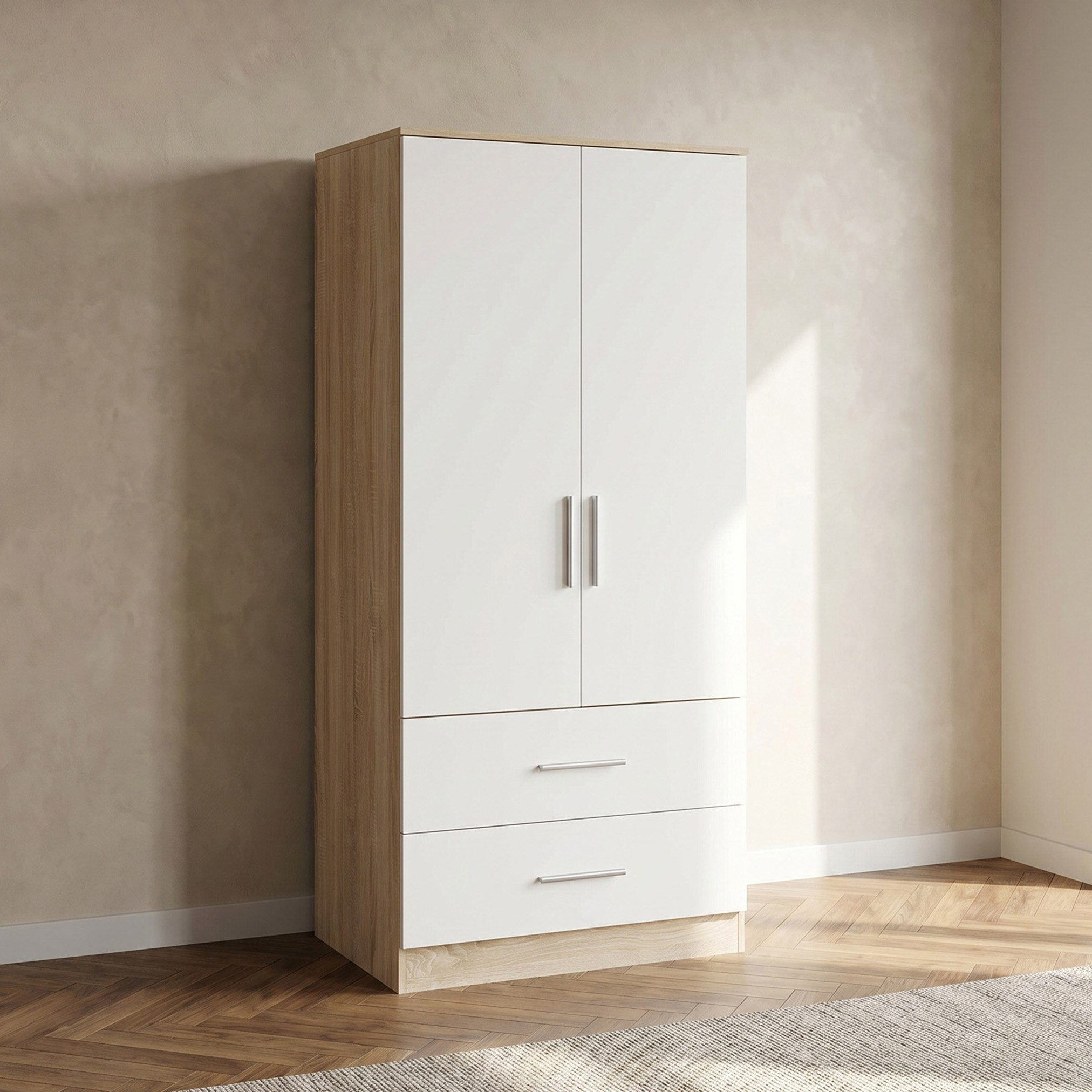 خزانة ملابس ببابين ودرجين كودا أن أكس تي من موفو-hbxfurniture-wardrobes-image-1
