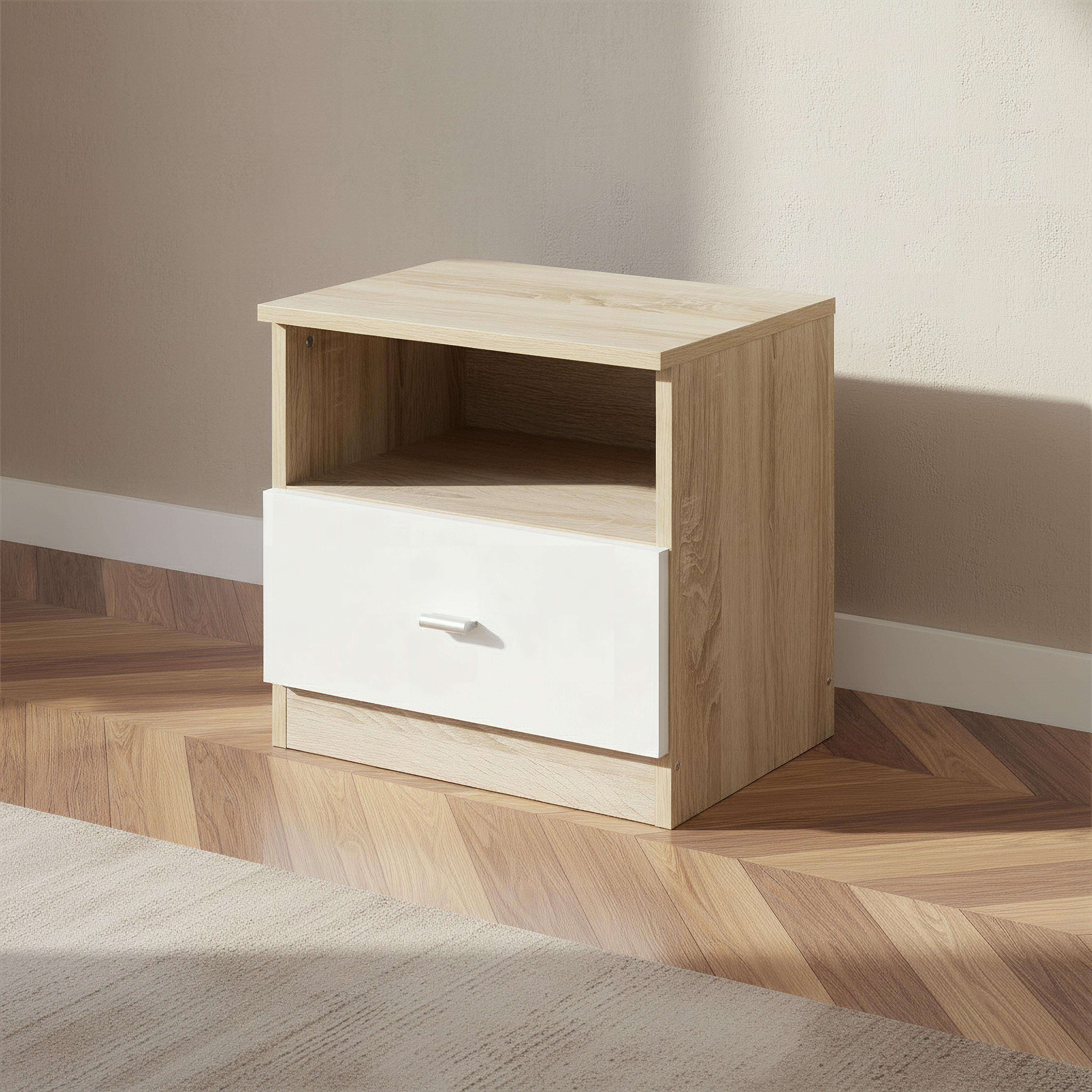 طاولة سرير جانبية بدرج واحد مع رف تخزين مفتوح كودا أن أكس تي من موفو-hbxfurniture-bedroom-nightstands-image-1