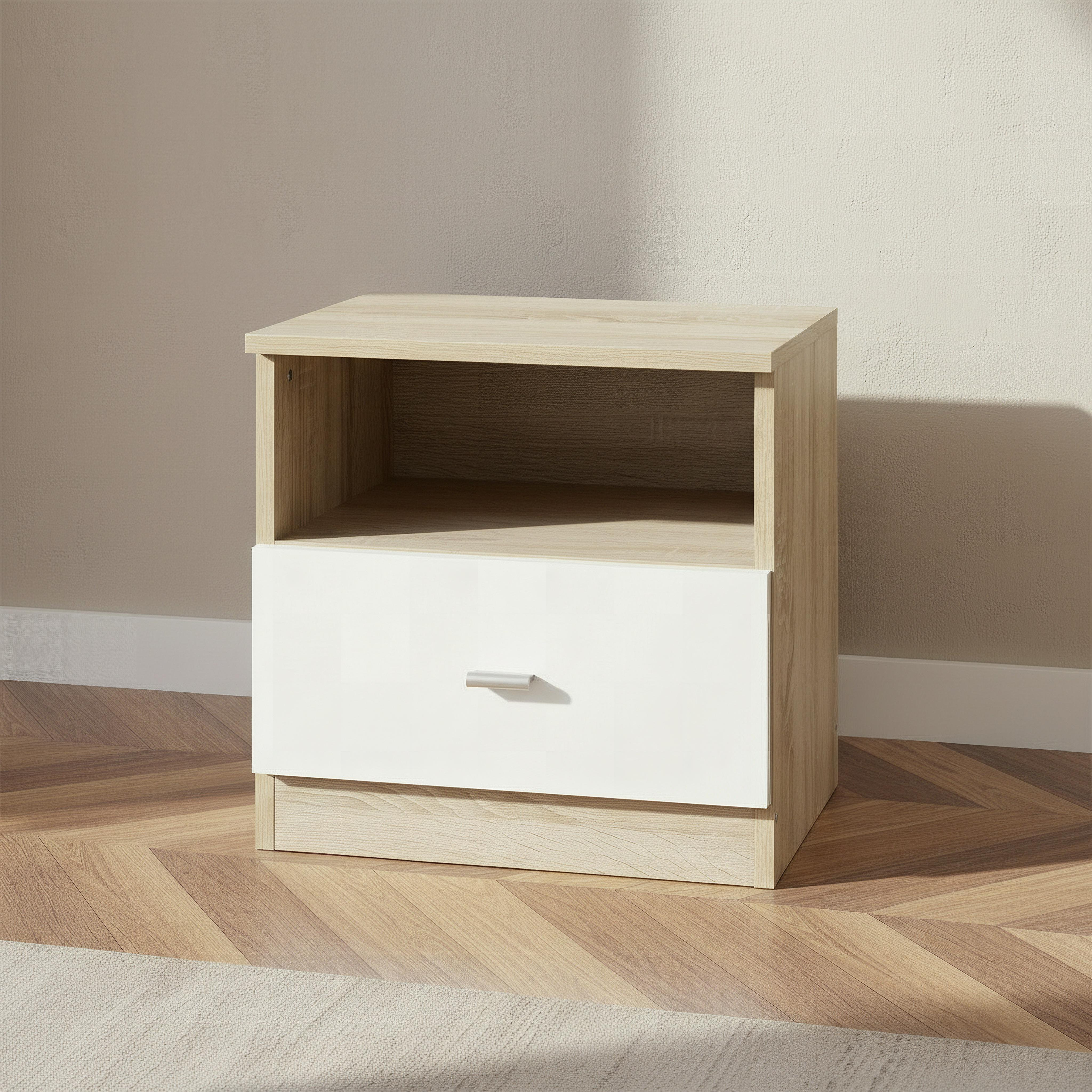 طاولة سرير جانبية بدرج واحد مع رف تخزين مفتوح كودا أن أكس تي من موفو-hbxfurniture-bedroom-nightstands-image-2