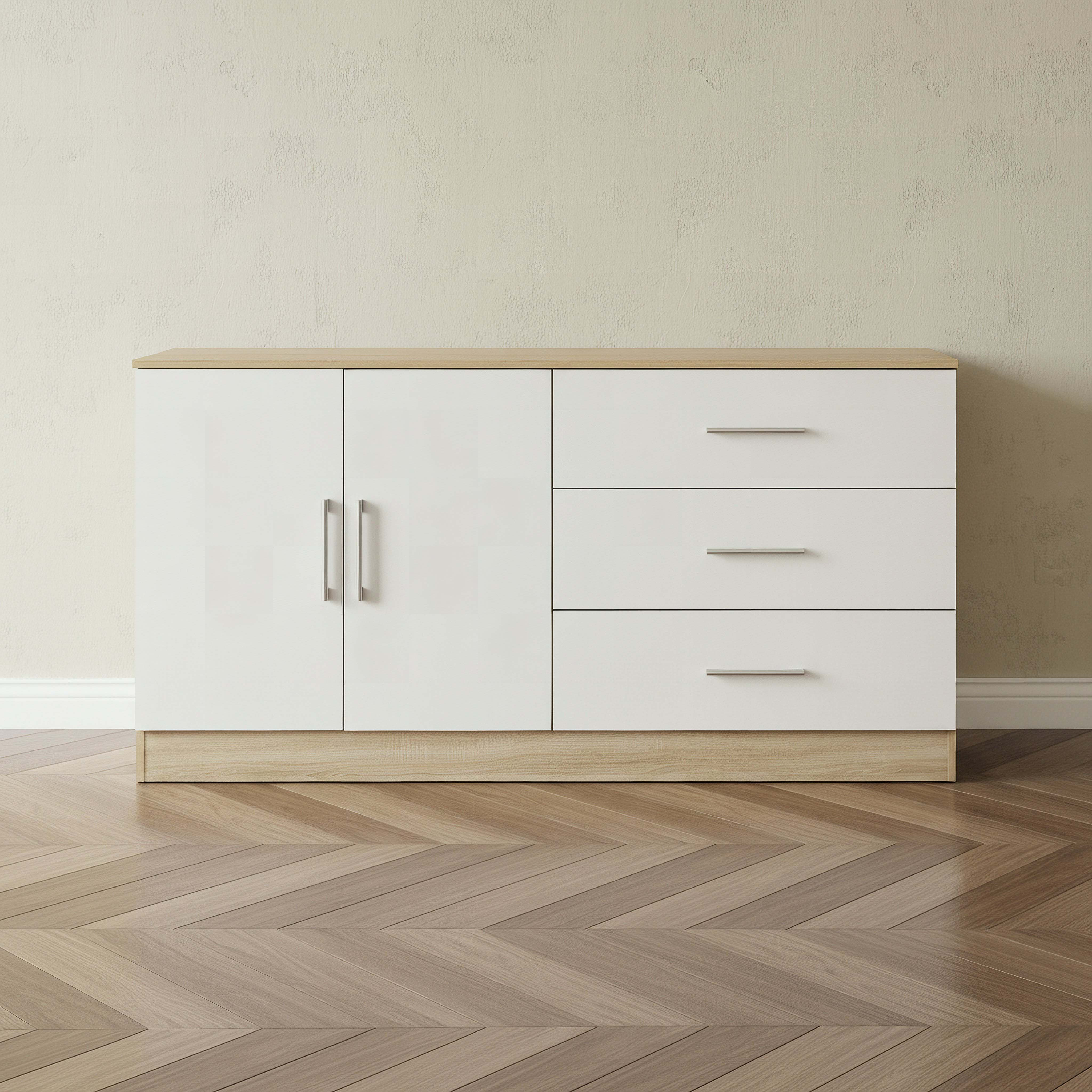 Movo Elga NXT 2-Door Side Board with 3 Drawers-hbxfurniture-diningroom-buffetsandsideboards-image-2
