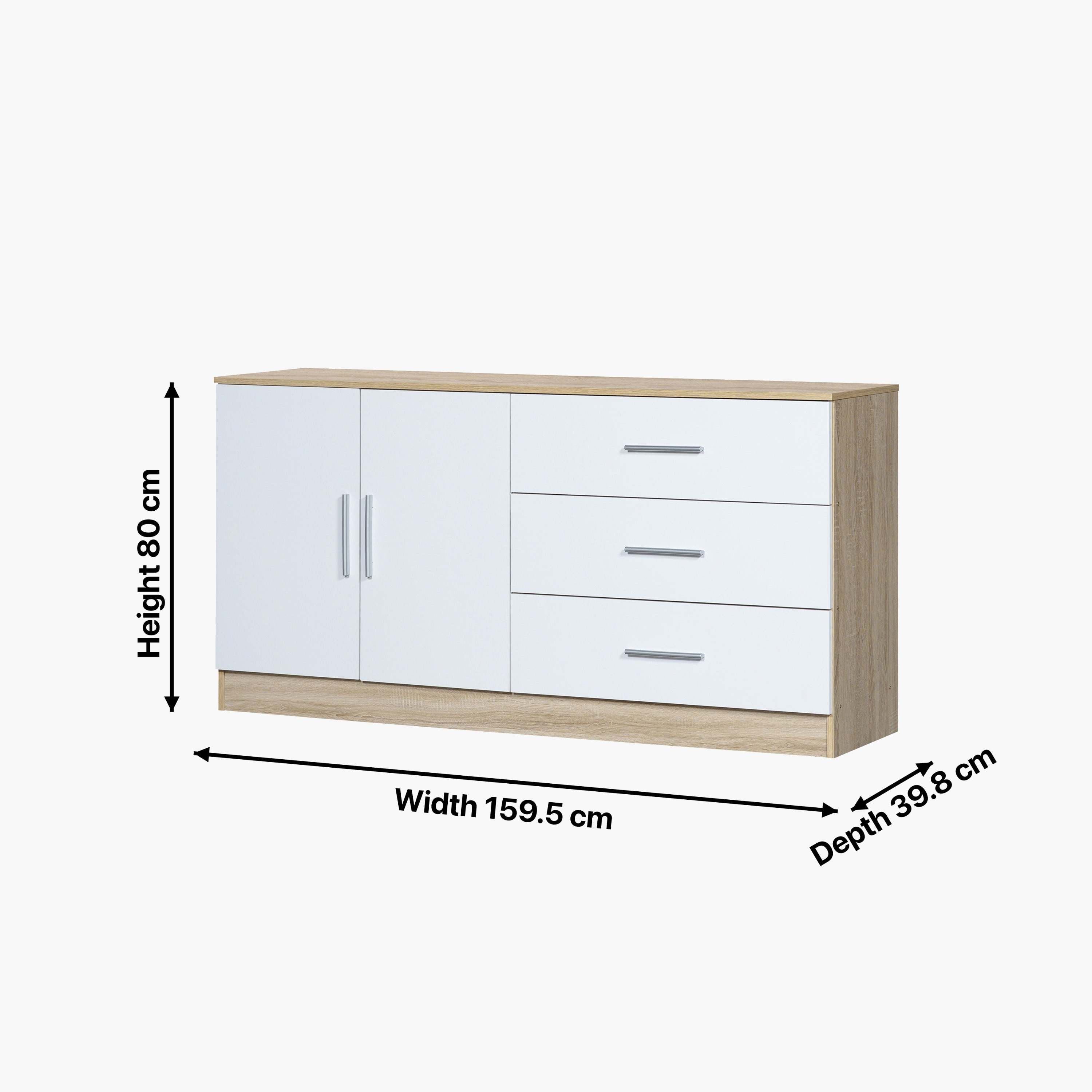 Movo Elga NXT 2-Door Side Board with 3 Drawers-hbxfurniture-diningroom-buffetsandsideboards-image-8