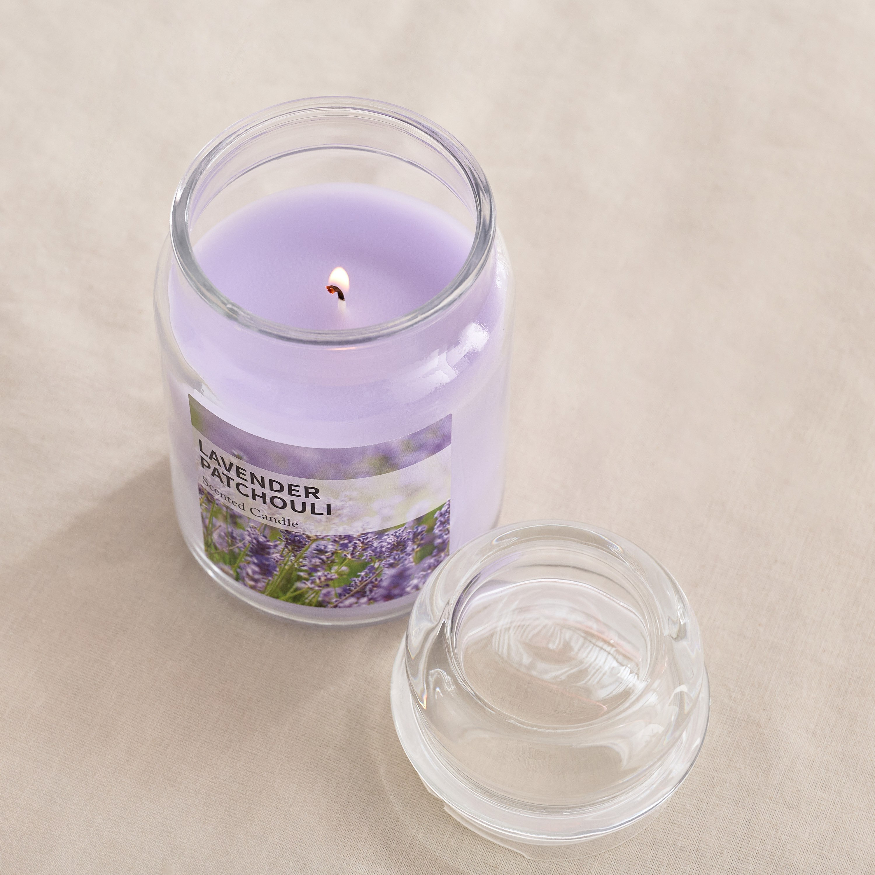 جرة شموع معطرة لافندر باتشولي 530 جم من قارا - 9.5×13 سم-hbxlivingroom-decorandaccessories-candles-image-2