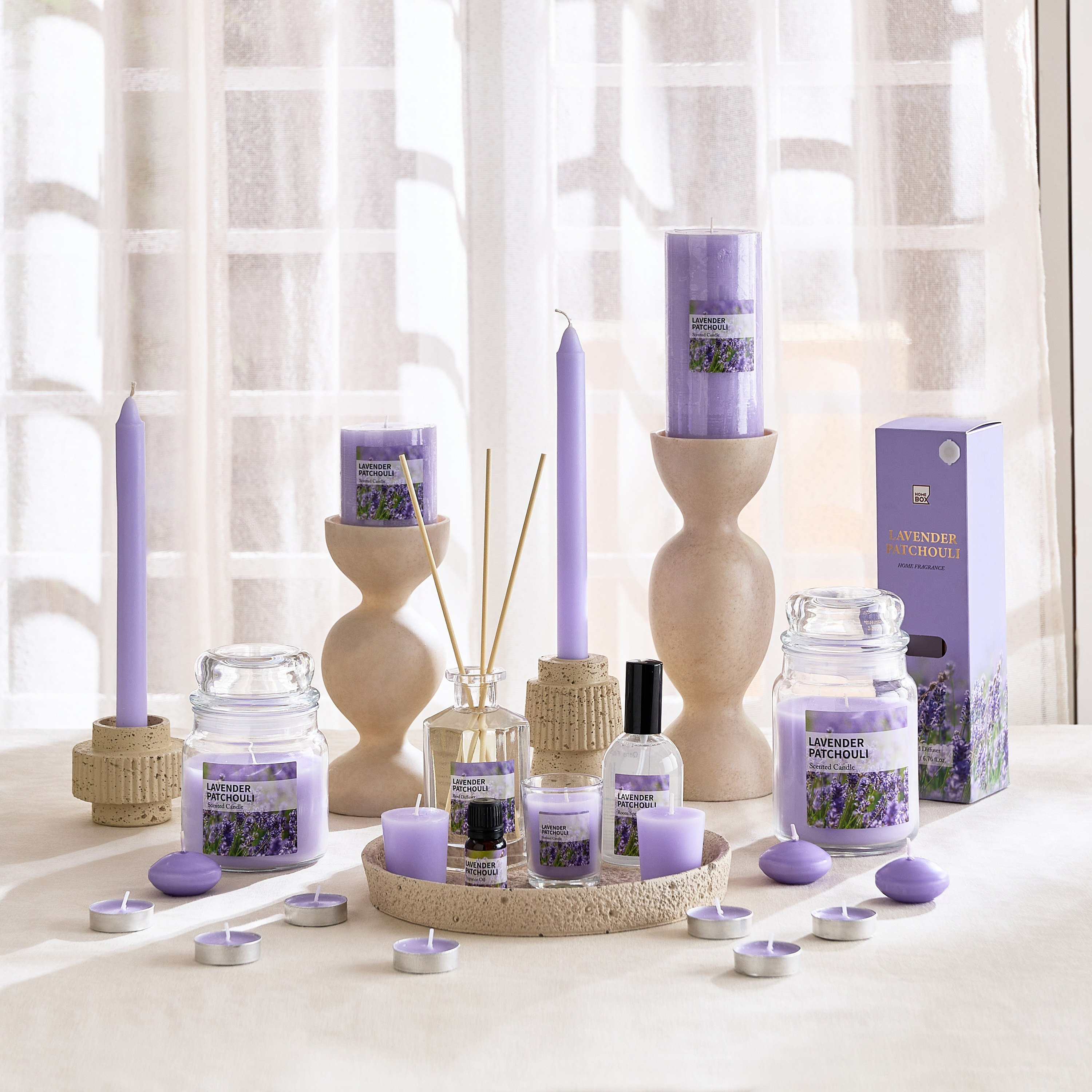Qara Lavender Patchouli Tealight Candle - Set of 50-hbxlivingroom-decorandaccessories-candles-image-4