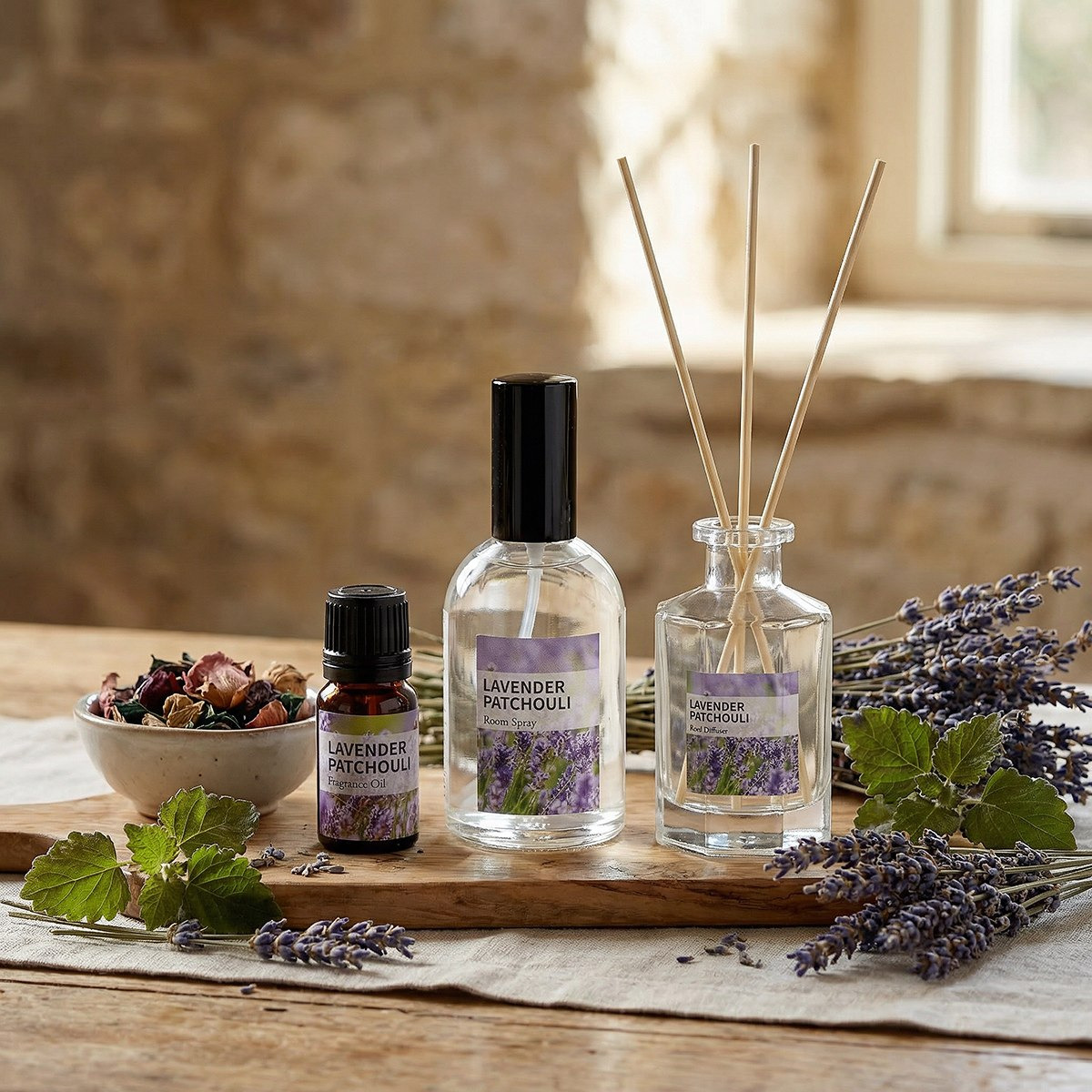 Qara Lavender Patchouli Reed Diffuser - 200 ml-hbxbedroom-homefragrance-diffusers-image-5