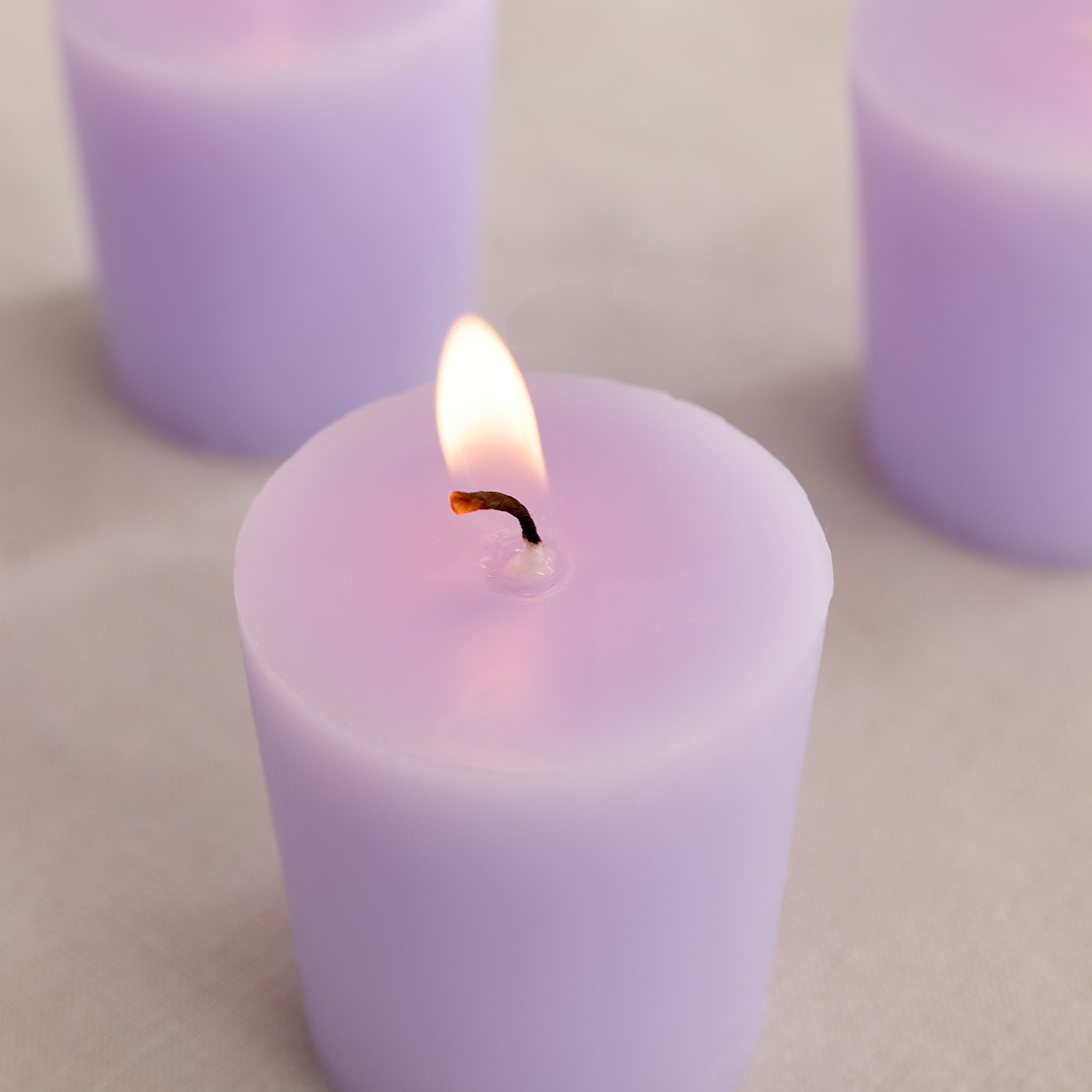 Qara Lavender Patchouli Scented Votive Candle - Set of 4-hbxlivingroom-decorandaccessories-candles-image-3