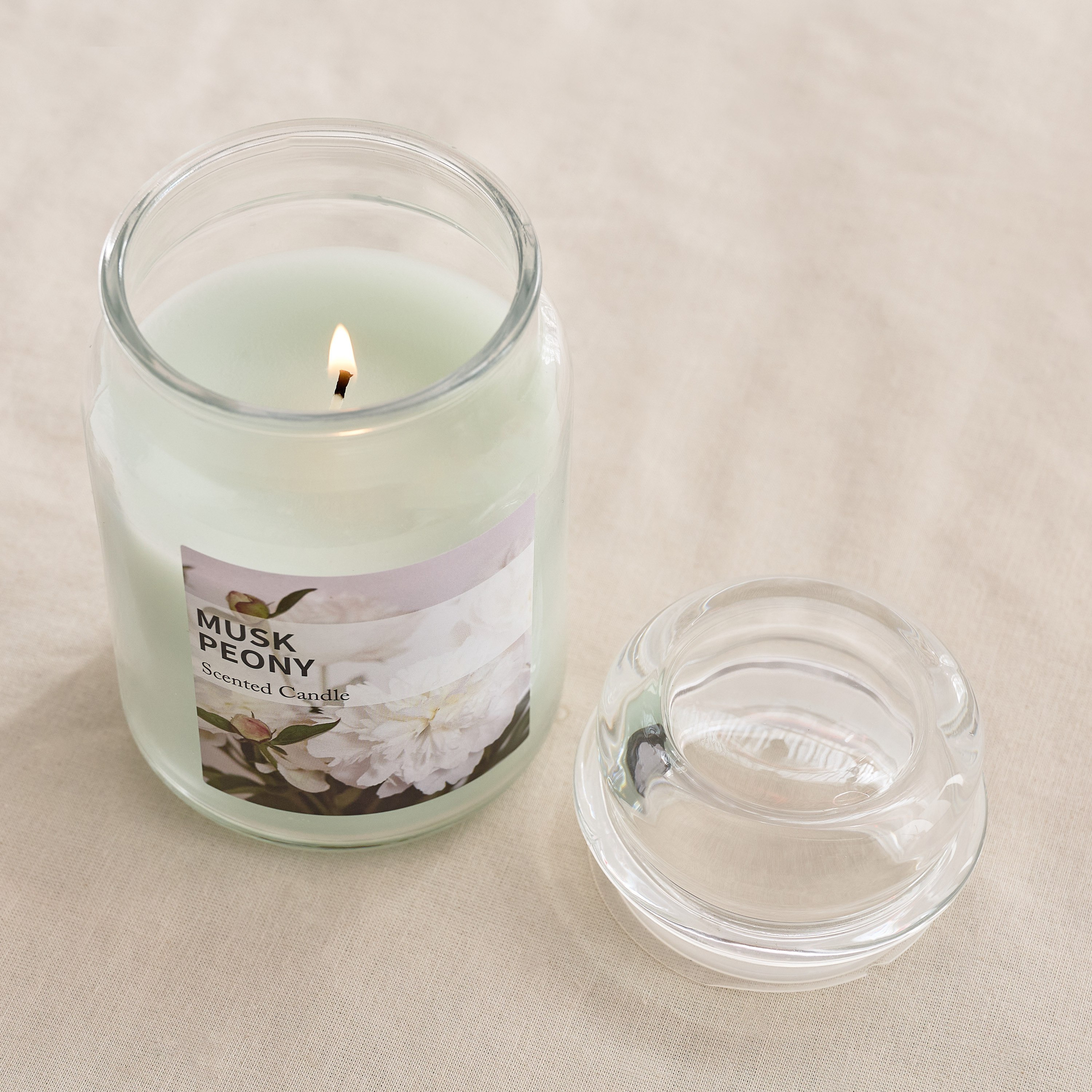 جرة شموع مسك بيوني كولونيال من قارا - 530 جم-hbxlivingroom-decorandaccessories-candles-image-2