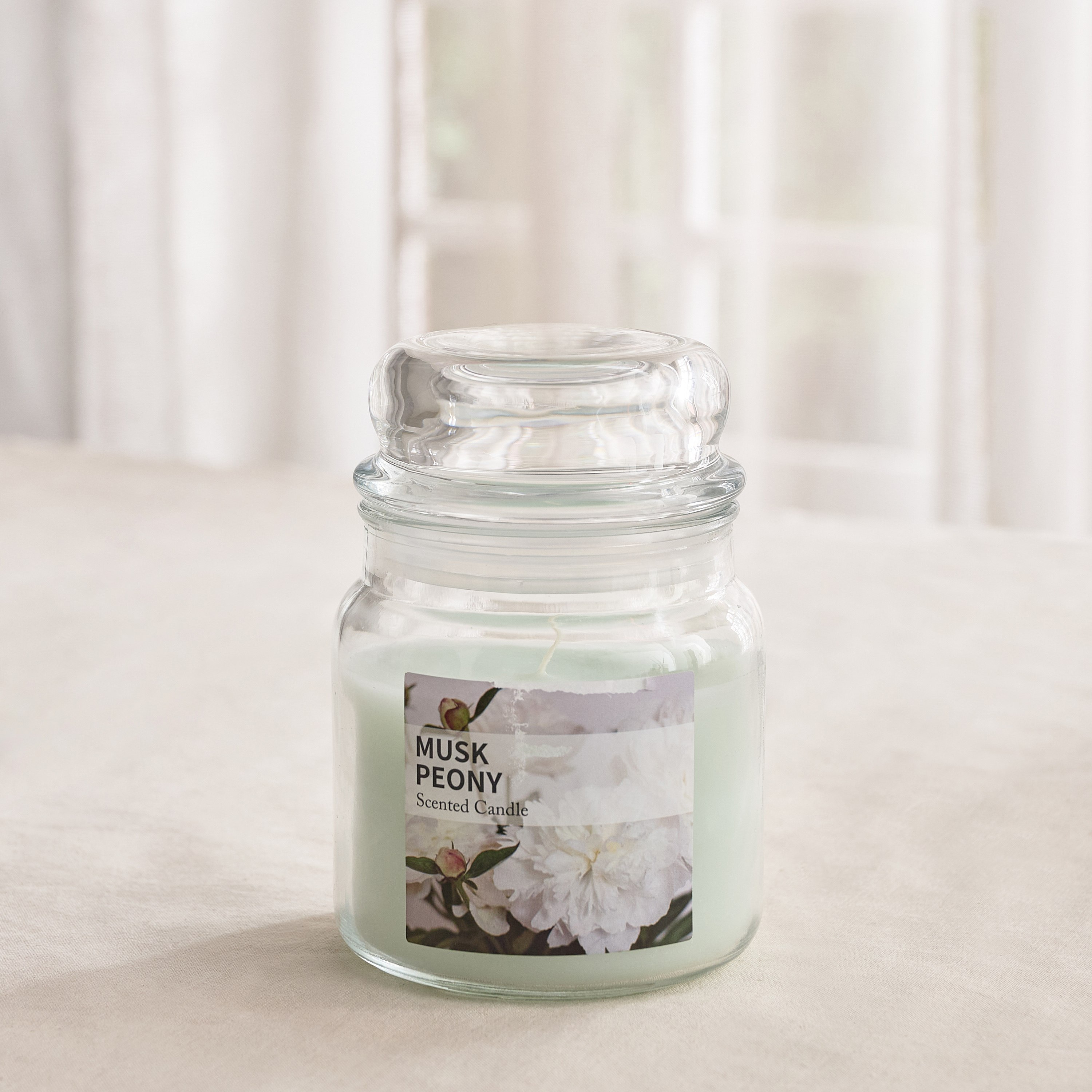 Qara Colonial Musk Peony Jar Candle - 280 gm-hbxlivingroom-decorandaccessories-candles-image-1
