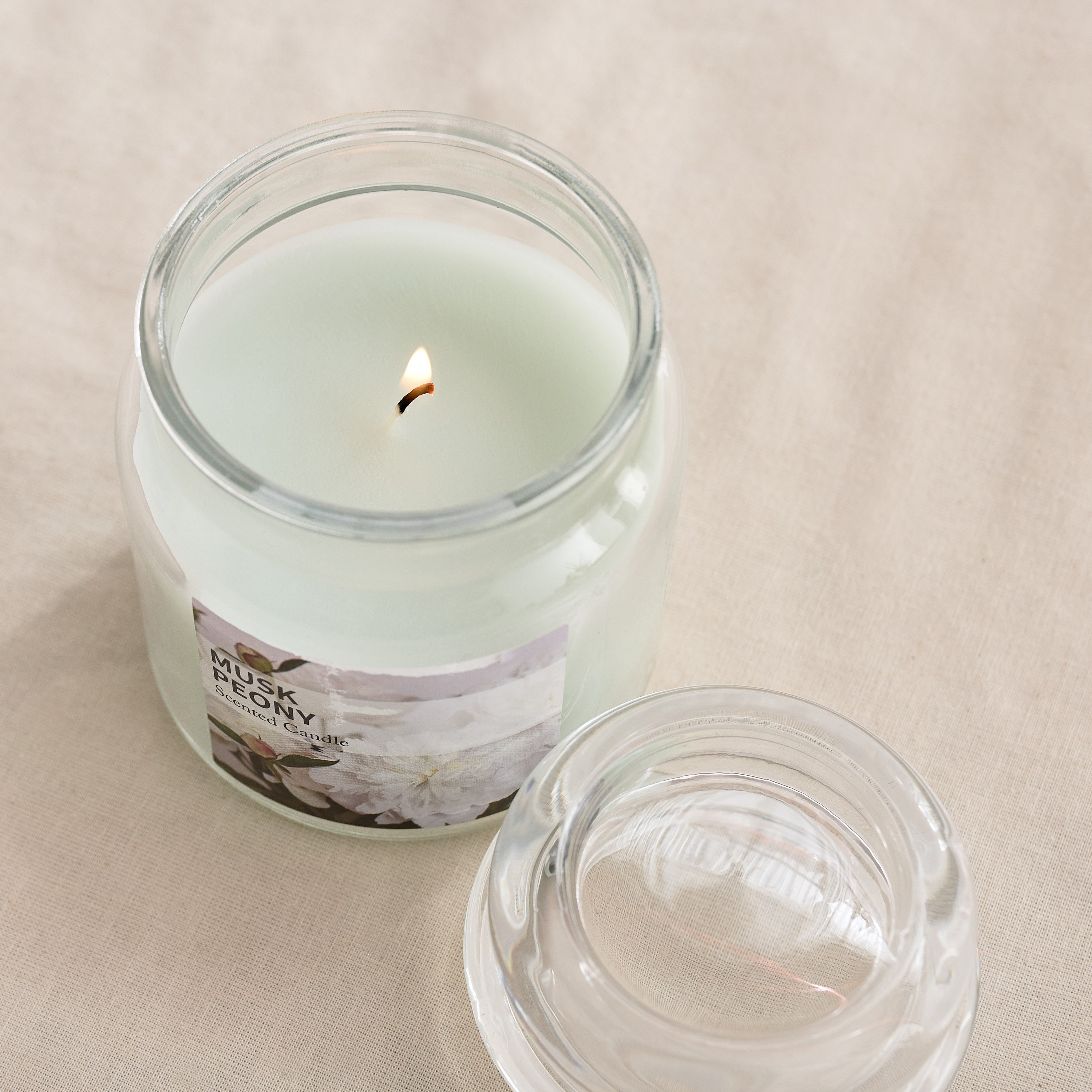 Qara Colonial Musk Peony Jar Candle - 280 gm-hbxlivingroom-decorandaccessories-candles-image-2