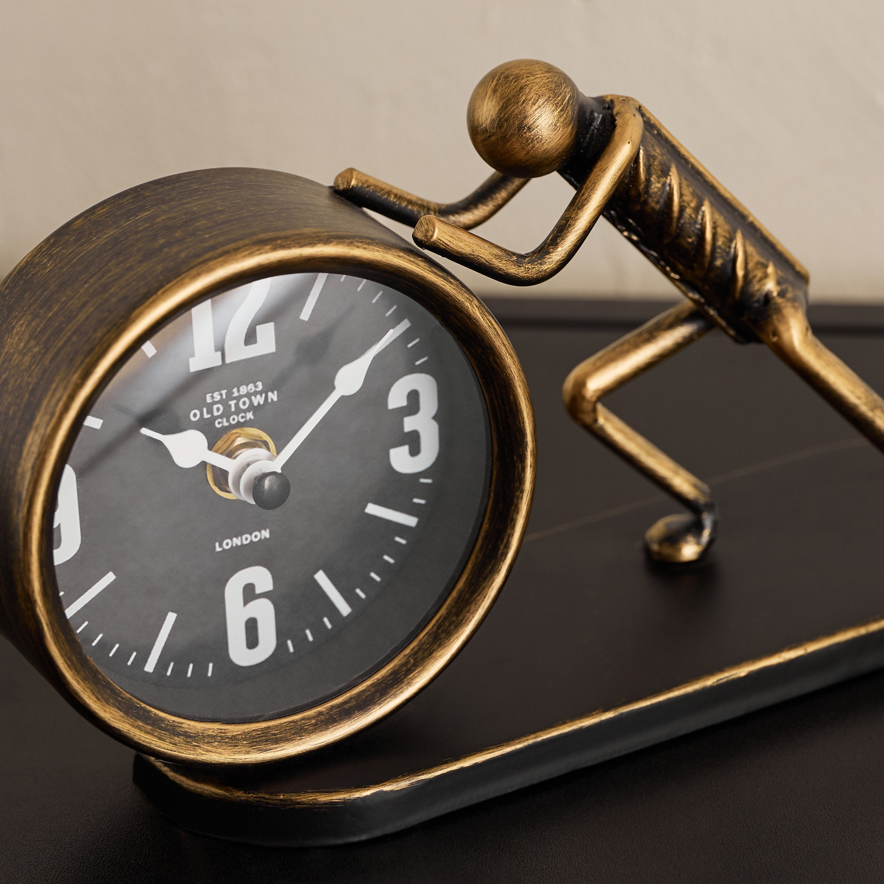 Maverick Human Push Vintage Table Clock - 23x7x12 cm-hbxhomeware-hbxdecorandfurnishings-image-8