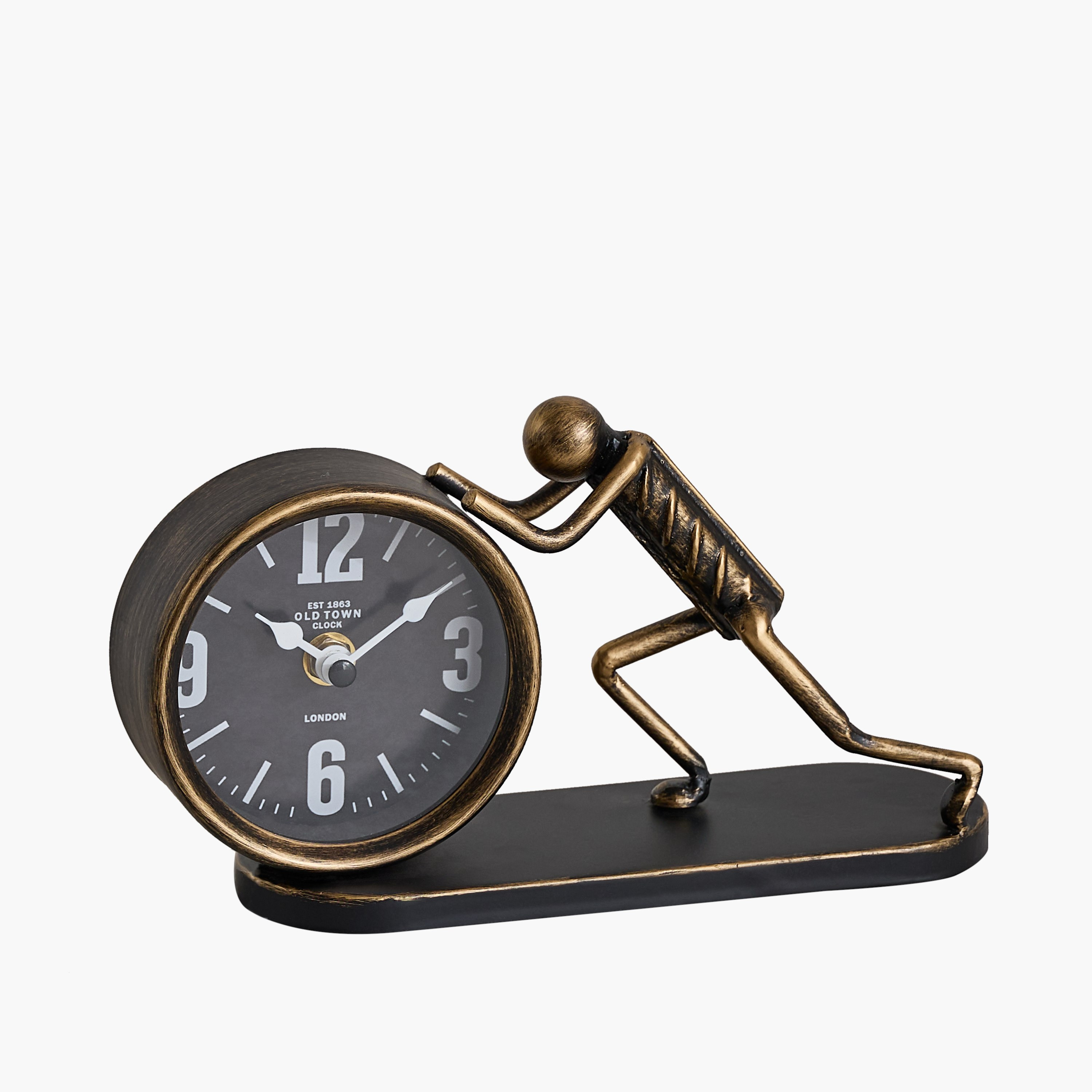 Maverick Human Push Vintage Table Clock - 23x7x12 cm-hbxhomeware-hbxdecorandfurnishings-image-10