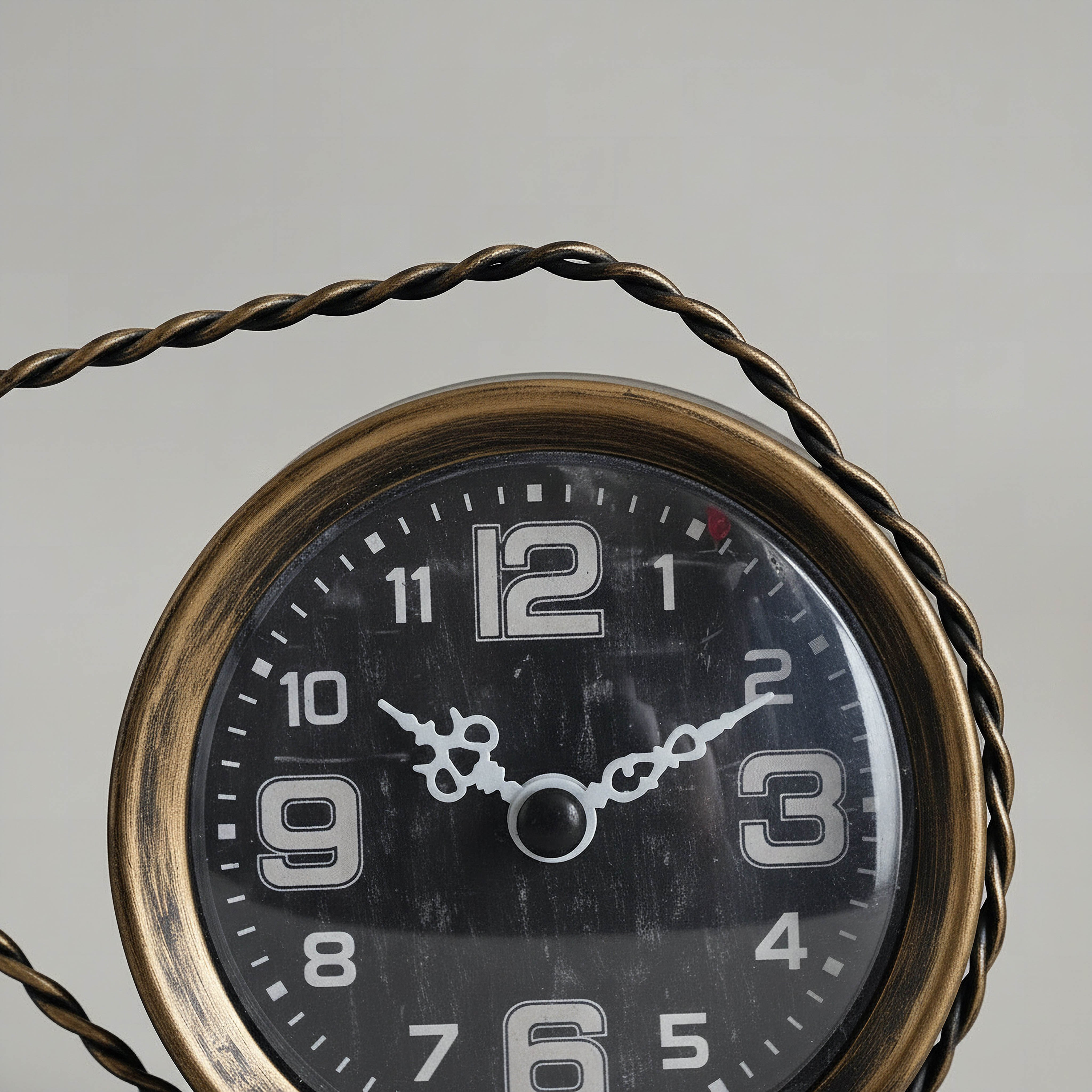 Maverick Human Pull Vintage Table Clock - 24x7x12.5 cm-hbxhomeware-hbxdecorandfurnishings-image-2