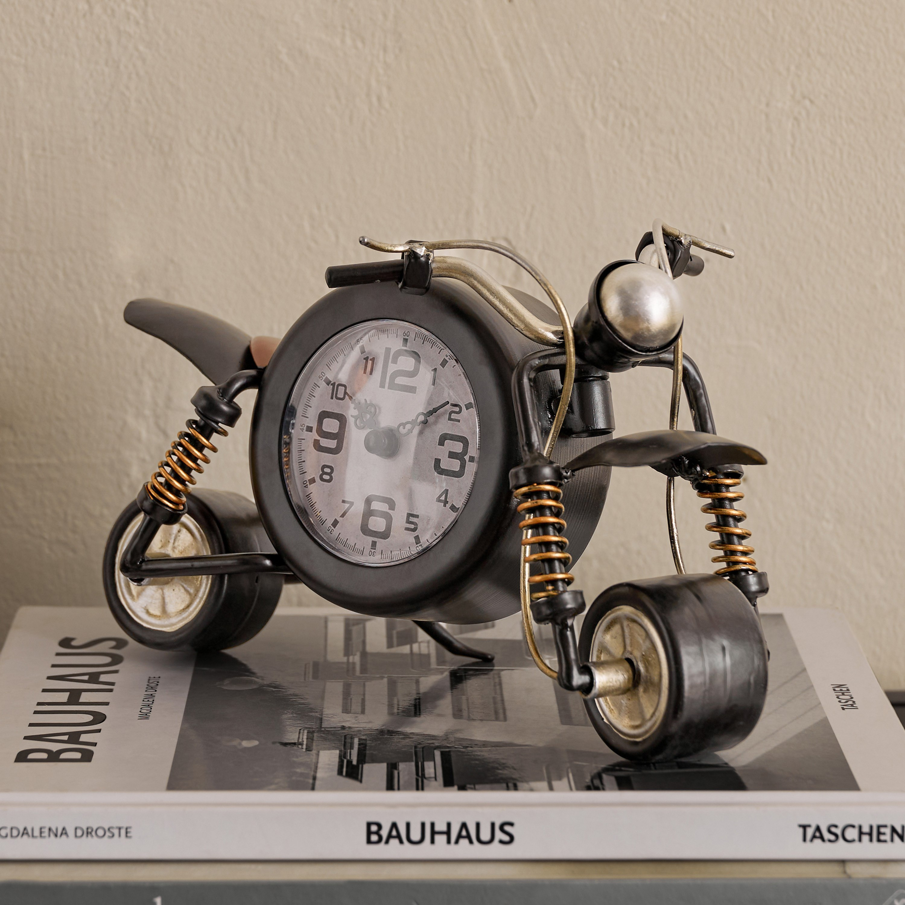 Maverick Motor Bike Vintage Table Clock - 23x13x14.5 cm-hbxhomeware-hbxdecorandfurnishings-image-5