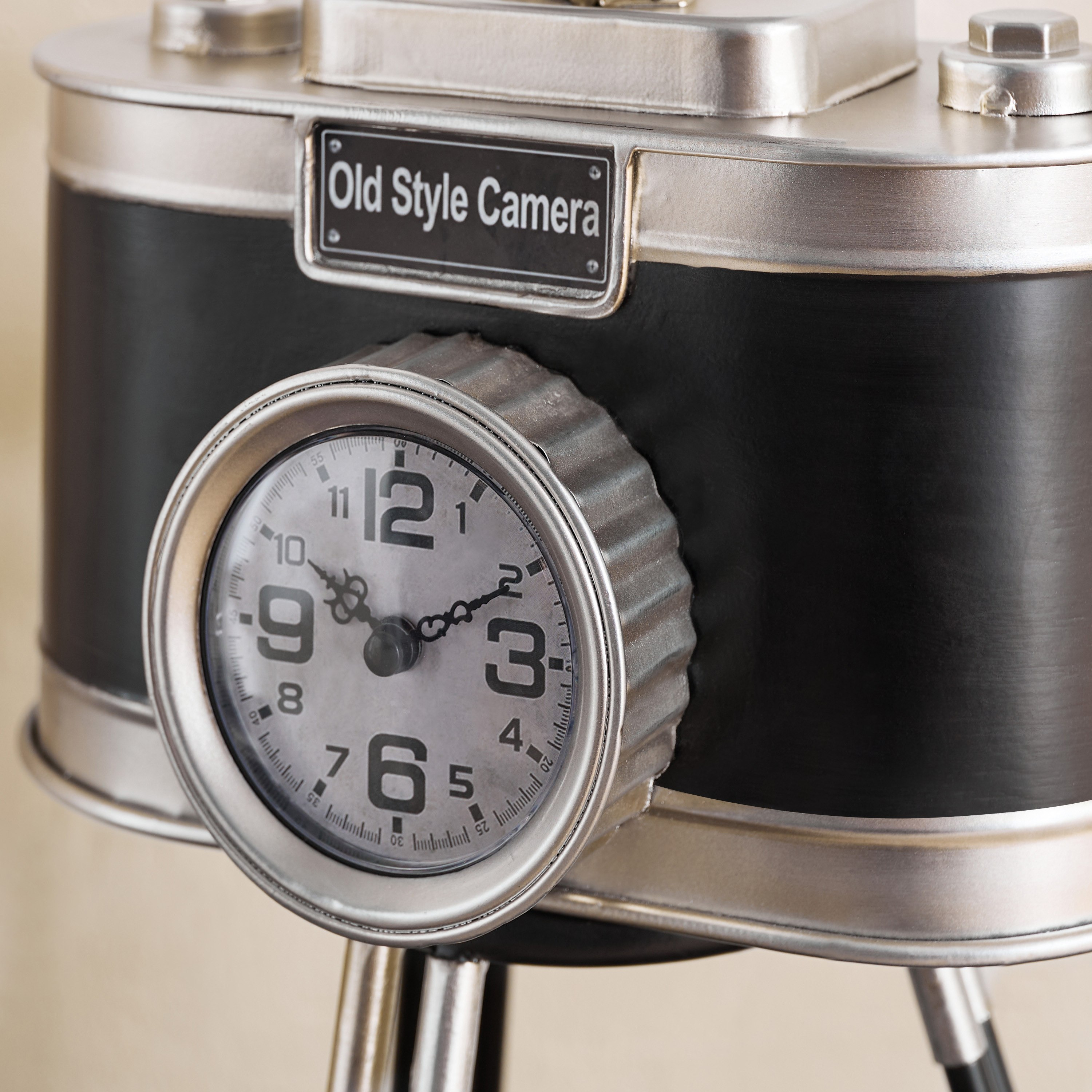 Maverick Vintage Tripod Camera Table Clock - 28x25x60 cm-hbxhomeware-hbxdecorandfurnishings-image-7