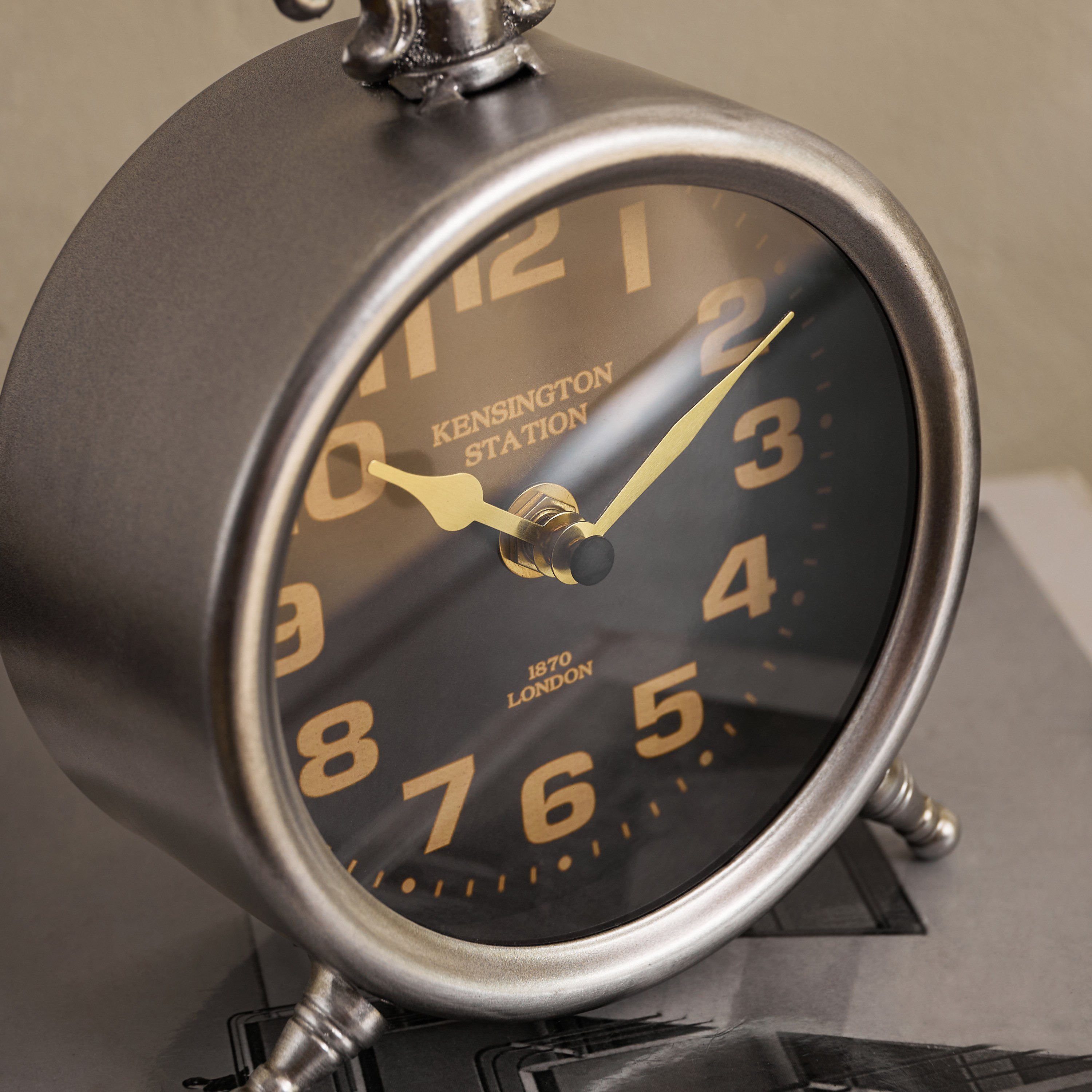 Maverick Vintage Round Table Clock - 13x6x19 cm-hbxhomeware-hbxdecorandfurnishings-image-8