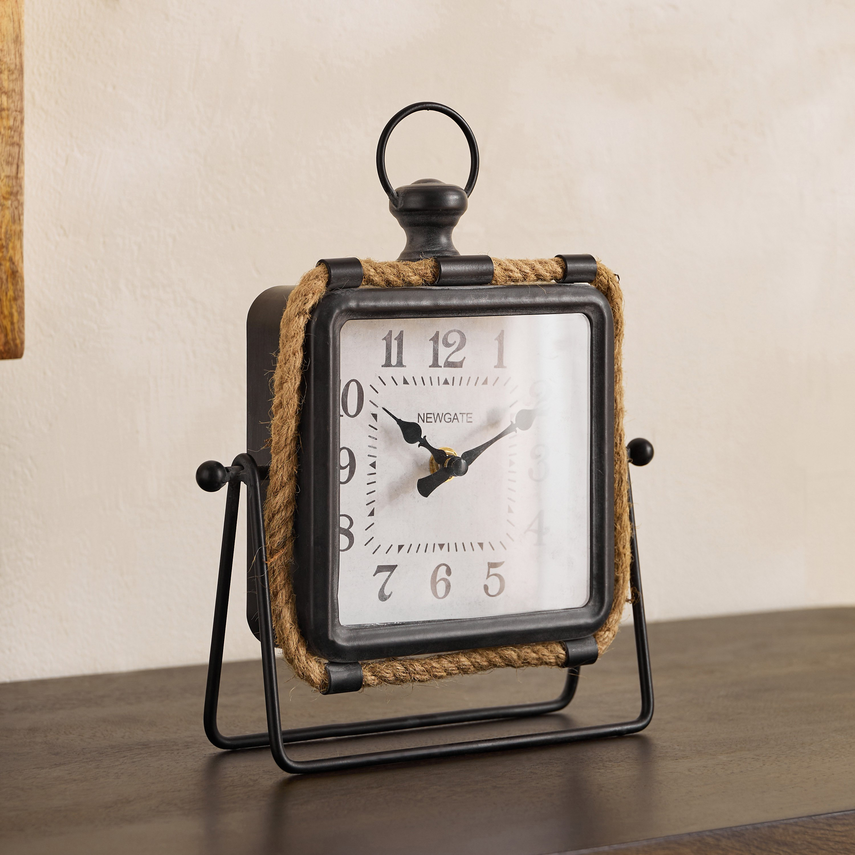 Maverick Vintage Table Clock with Rope - 20x6x24 cm-hbxhomeware-hbxdecorandfurnishings-image-5