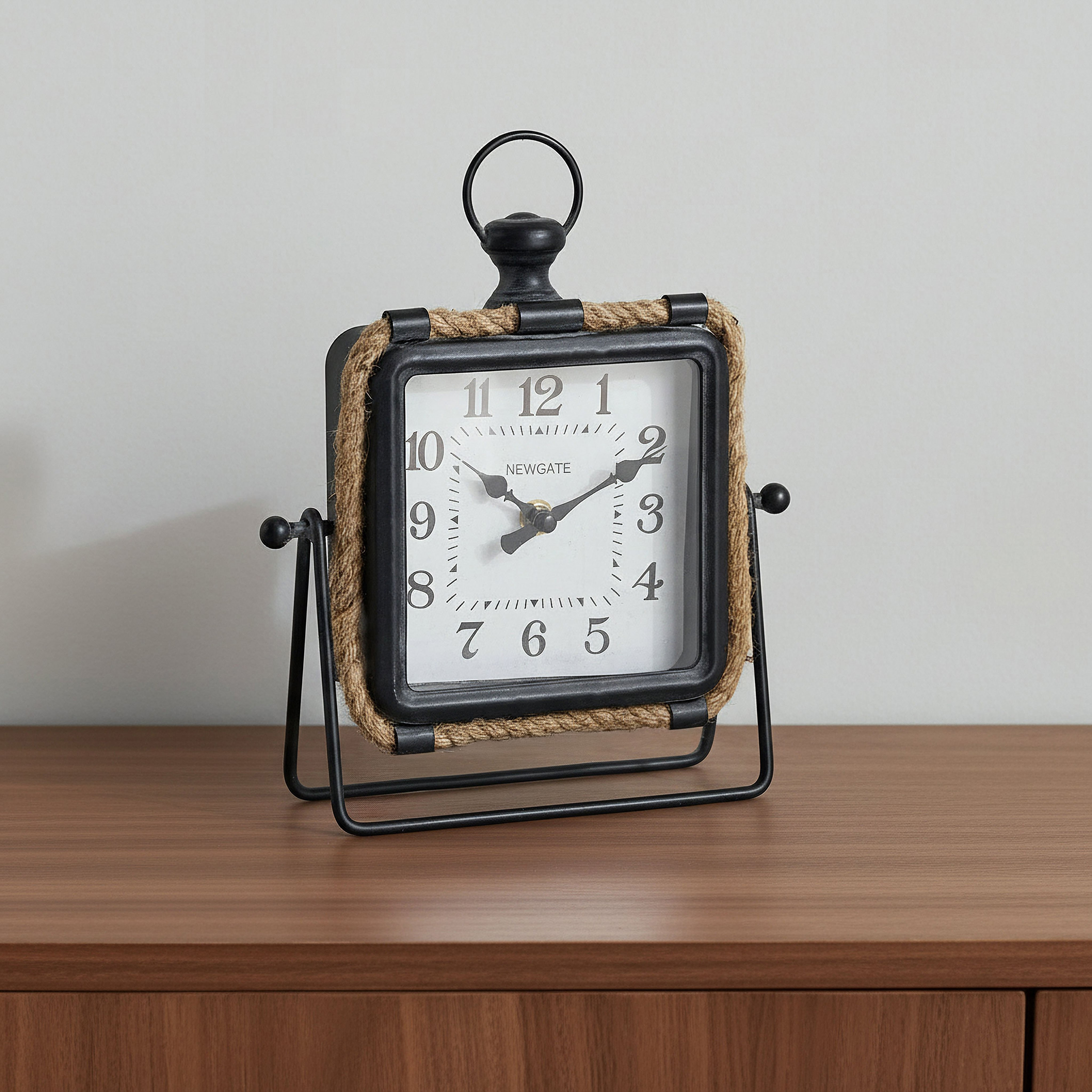 Maverick Vintage Table Clock with Rope - 20x6x24 cm-hbxhomeware-hbxdecorandfurnishings-image-1