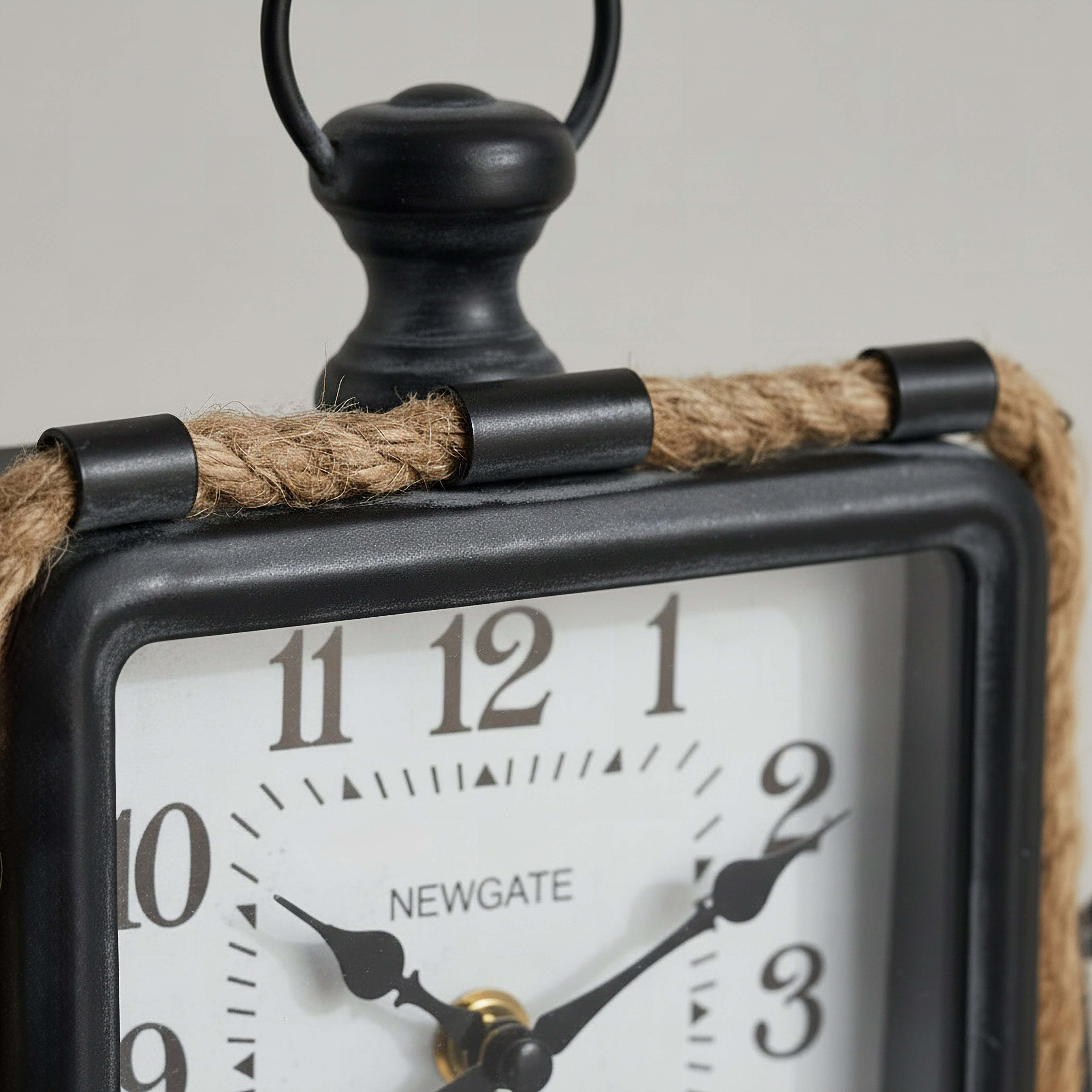 Maverick Vintage Table Clock with Rope - 20x6x24 cm-hbxhomeware-hbxdecorandfurnishings-image-3