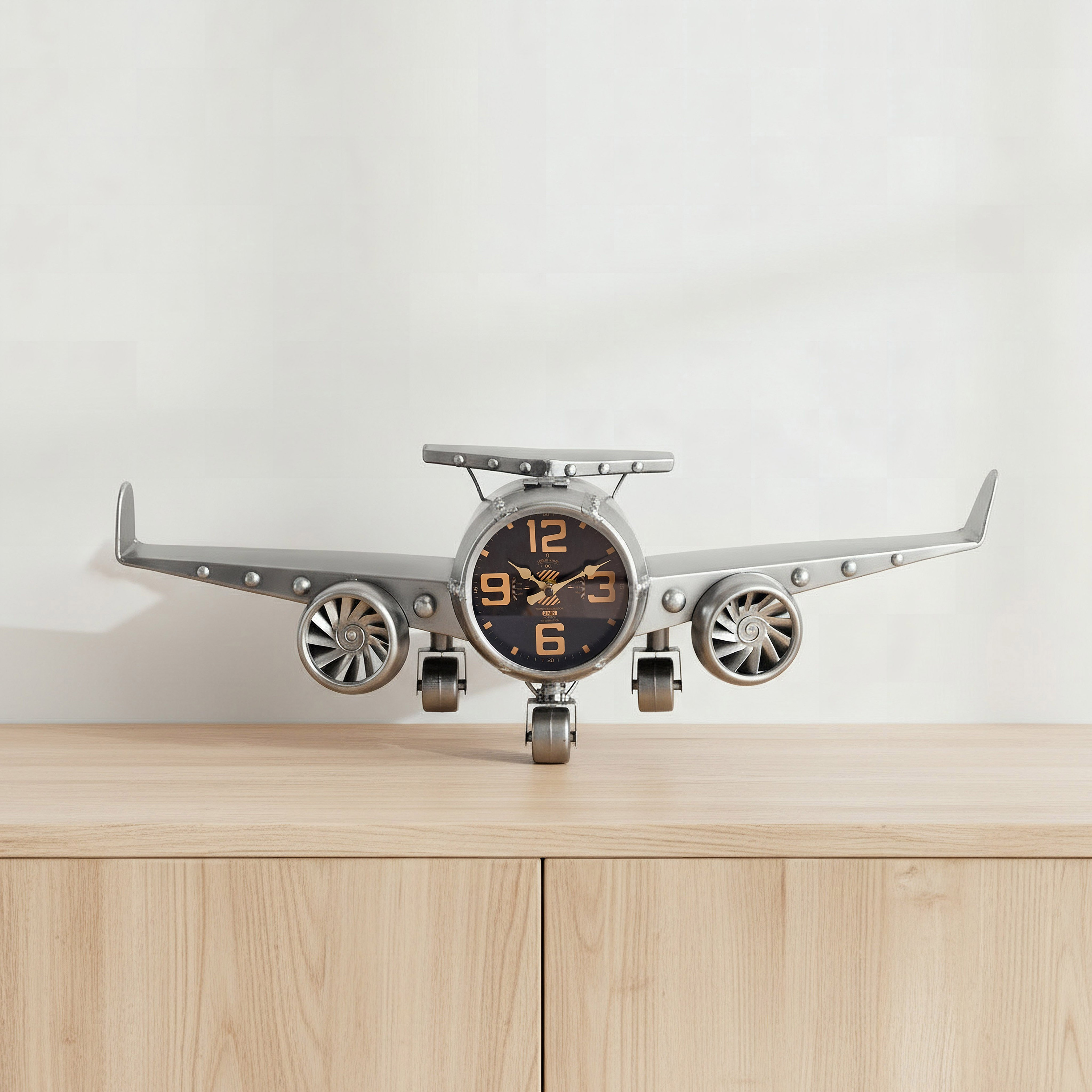 Maverick Vintage Aeroplane Wall Clock - 84x17x26.5 cm-hbxhomeware-hbxdecorandfurnishings-image-1