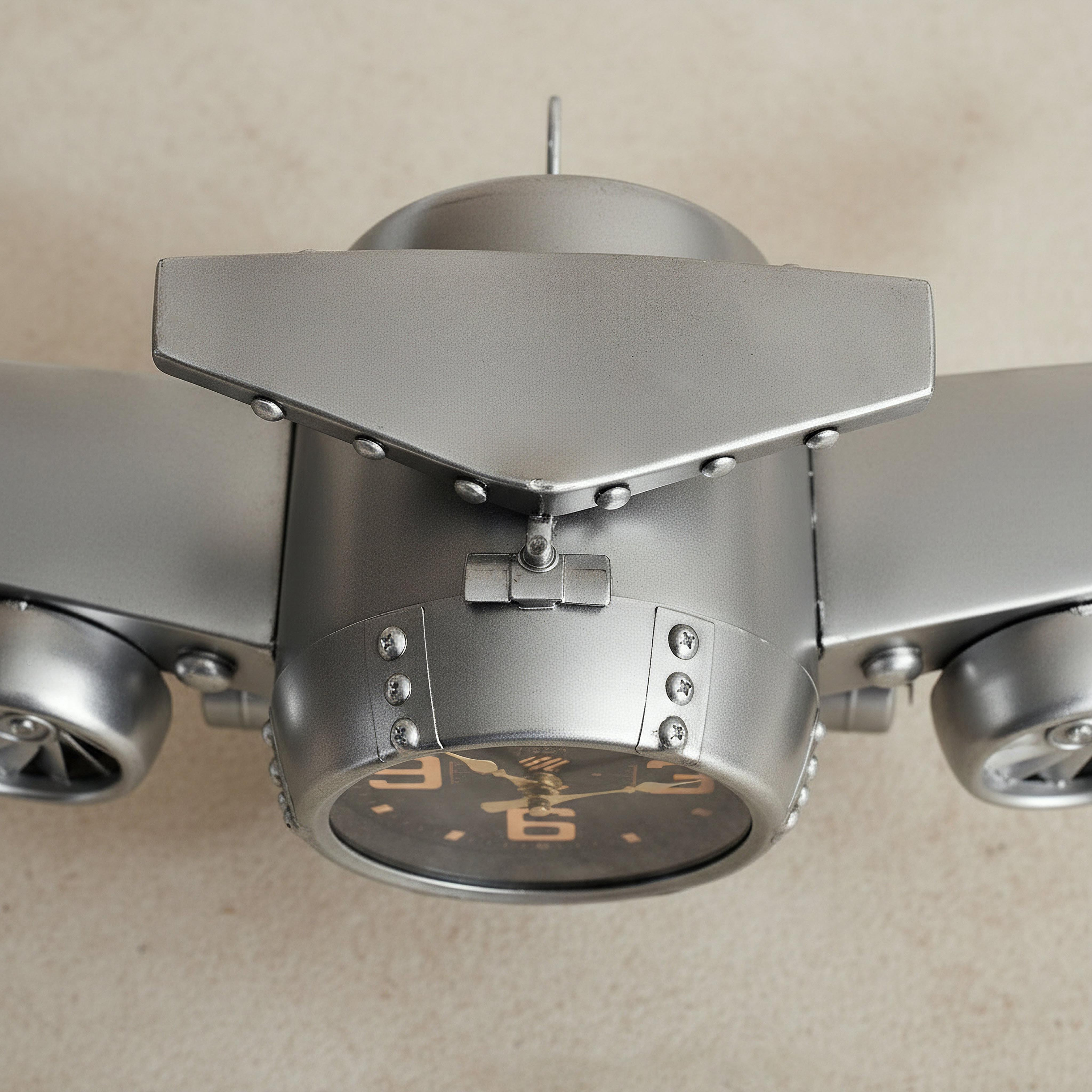 Maverick Vintage Aeroplane Wall Clock - 84x17x26.5 cm-hbxhomeware-hbxdecorandfurnishings-image-3