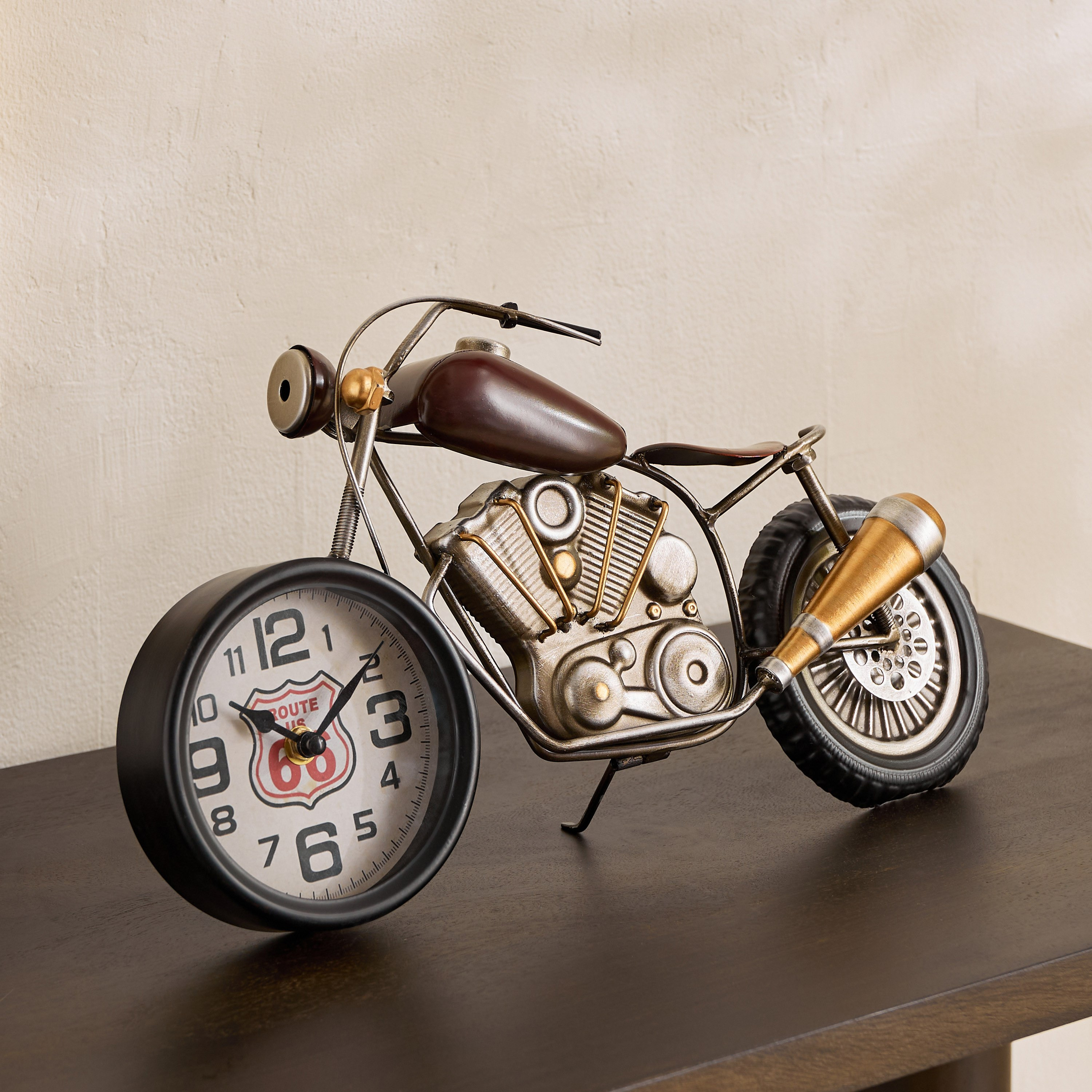 Maverick Vintage Motorbike Table Clock - 46x14.5x20 cm-hbxhomeware-hbxdecorandfurnishings-image-5