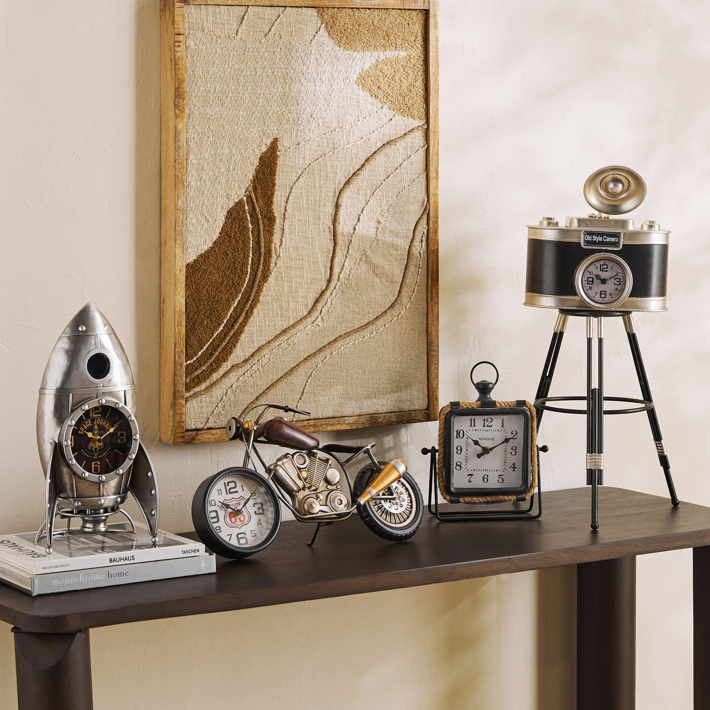 Maverick Vintage Motorbike Table Clock - 46x14.5x20 cm-hbxhomeware-hbxdecorandfurnishings-image-8